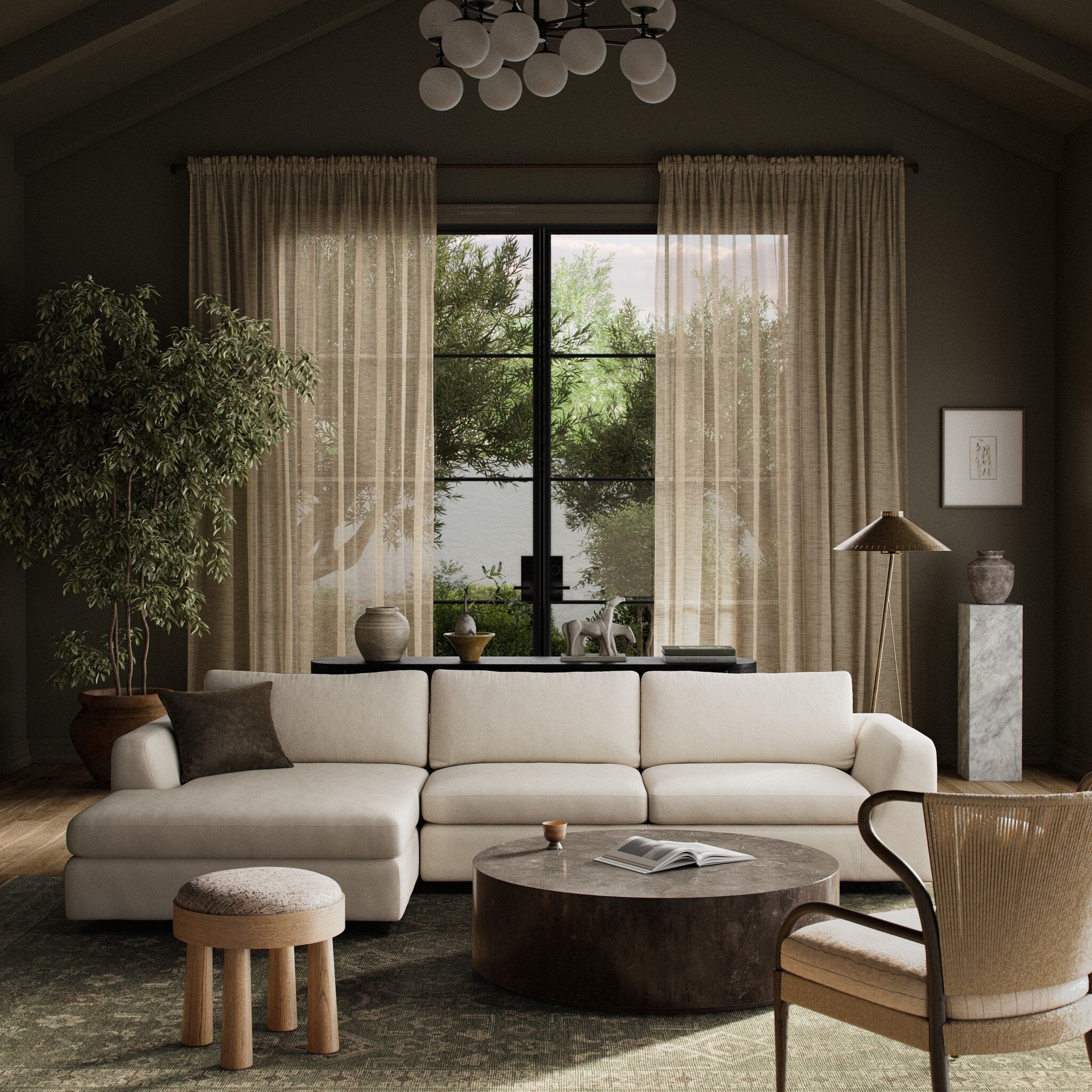 Colt 2-Piece Sectional - Crypton Nomad Marshmallow | LAF - Image 2