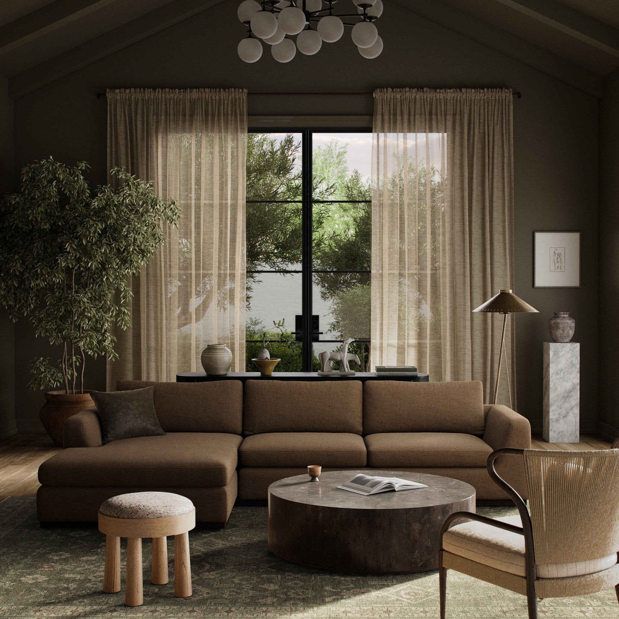 Colt 2-Piece Sectional - Crypton Nomad Mushroom | LAF - Image 2