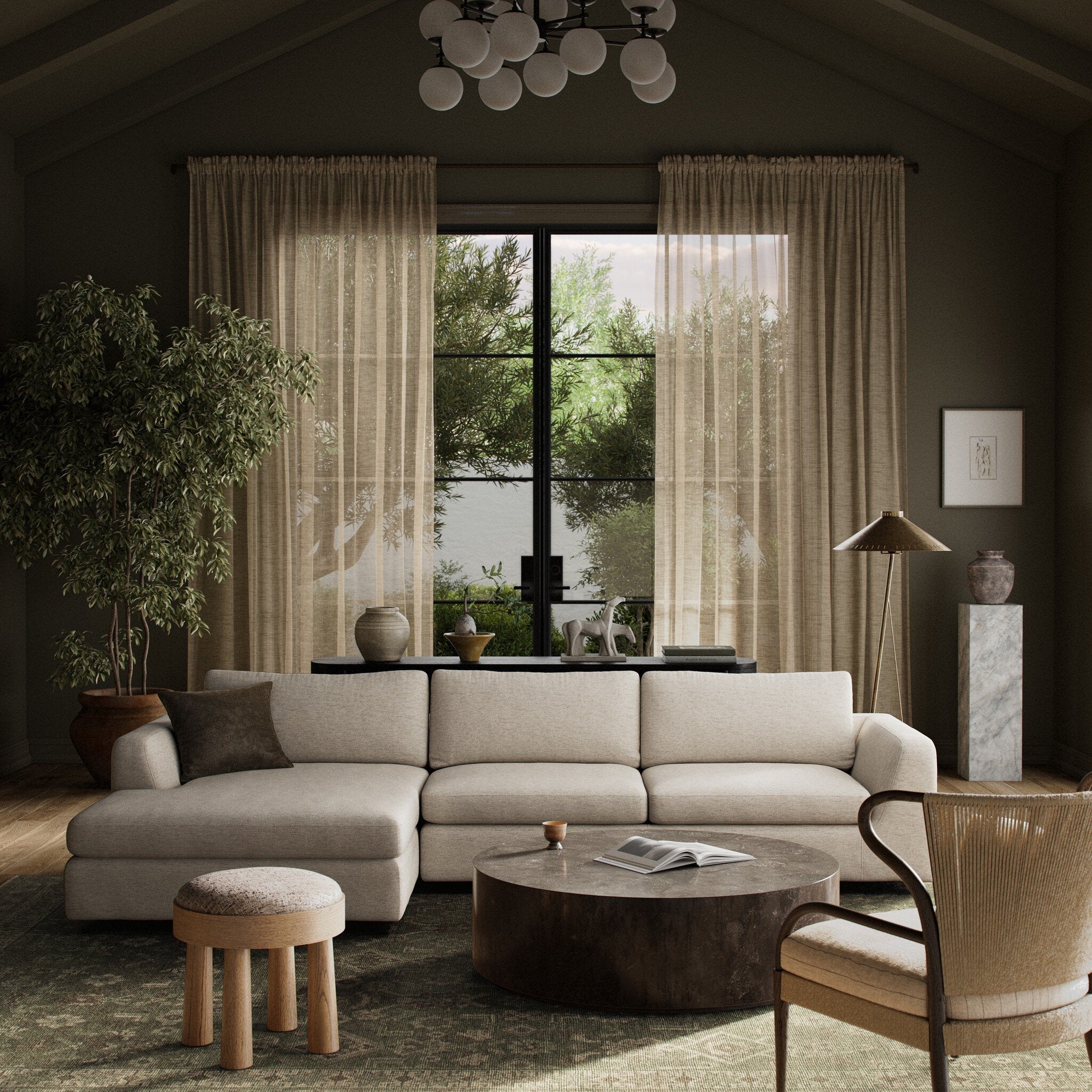 Colt 2-Piece Sectional - Crypton Nomad Snow | LAF - Image 2