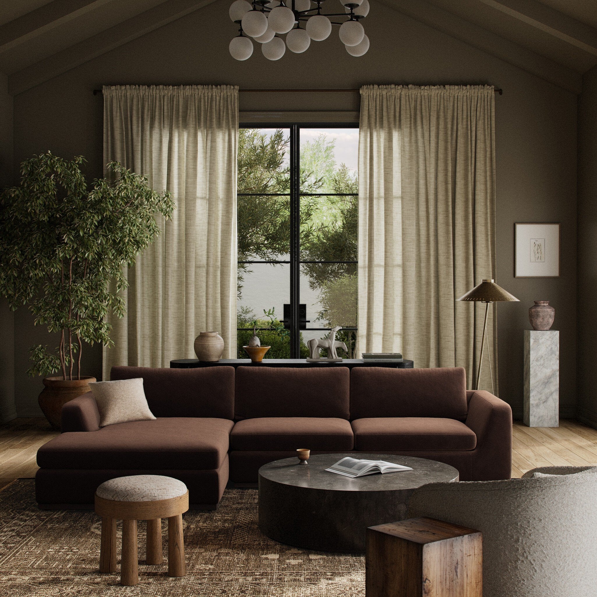 Colt 2-Piece Sectional - Surrey Cocoa | LAF - Image 2