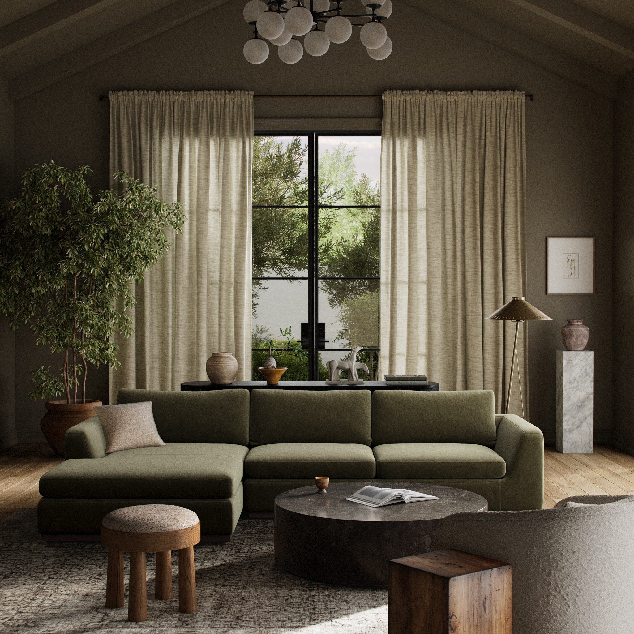Colt 2-Piece Sectional - Surrey Olive | LAF - Image 2