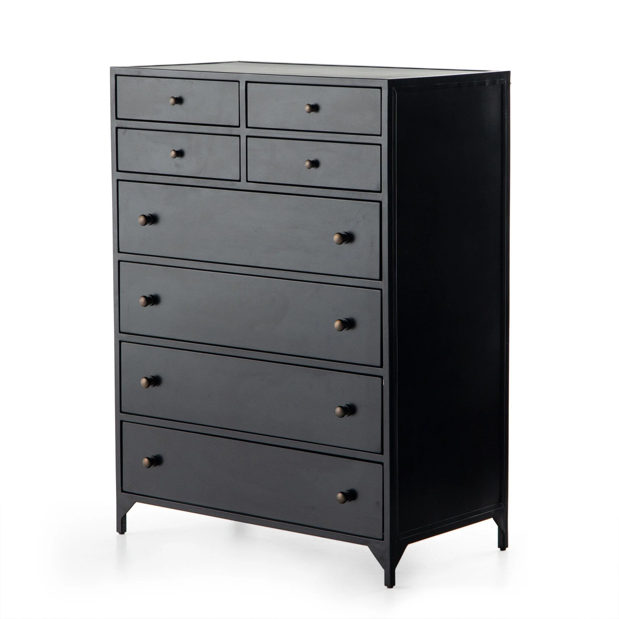 Belmont 8 Drawer Tall Dresser - Black - Image 2