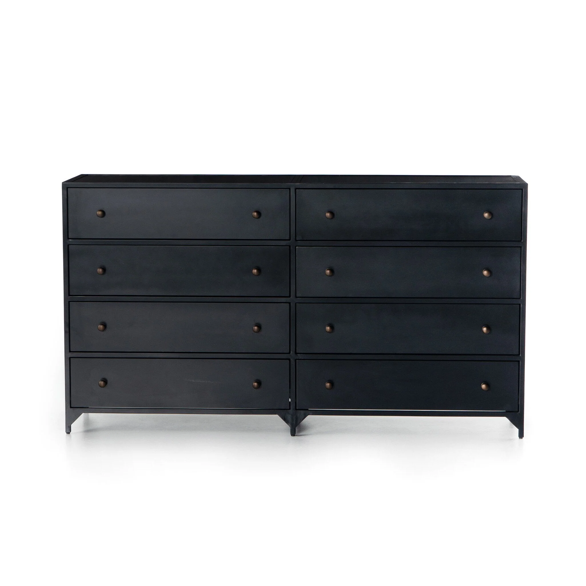 Belmont 8 Drawer Metal Dresser – Black