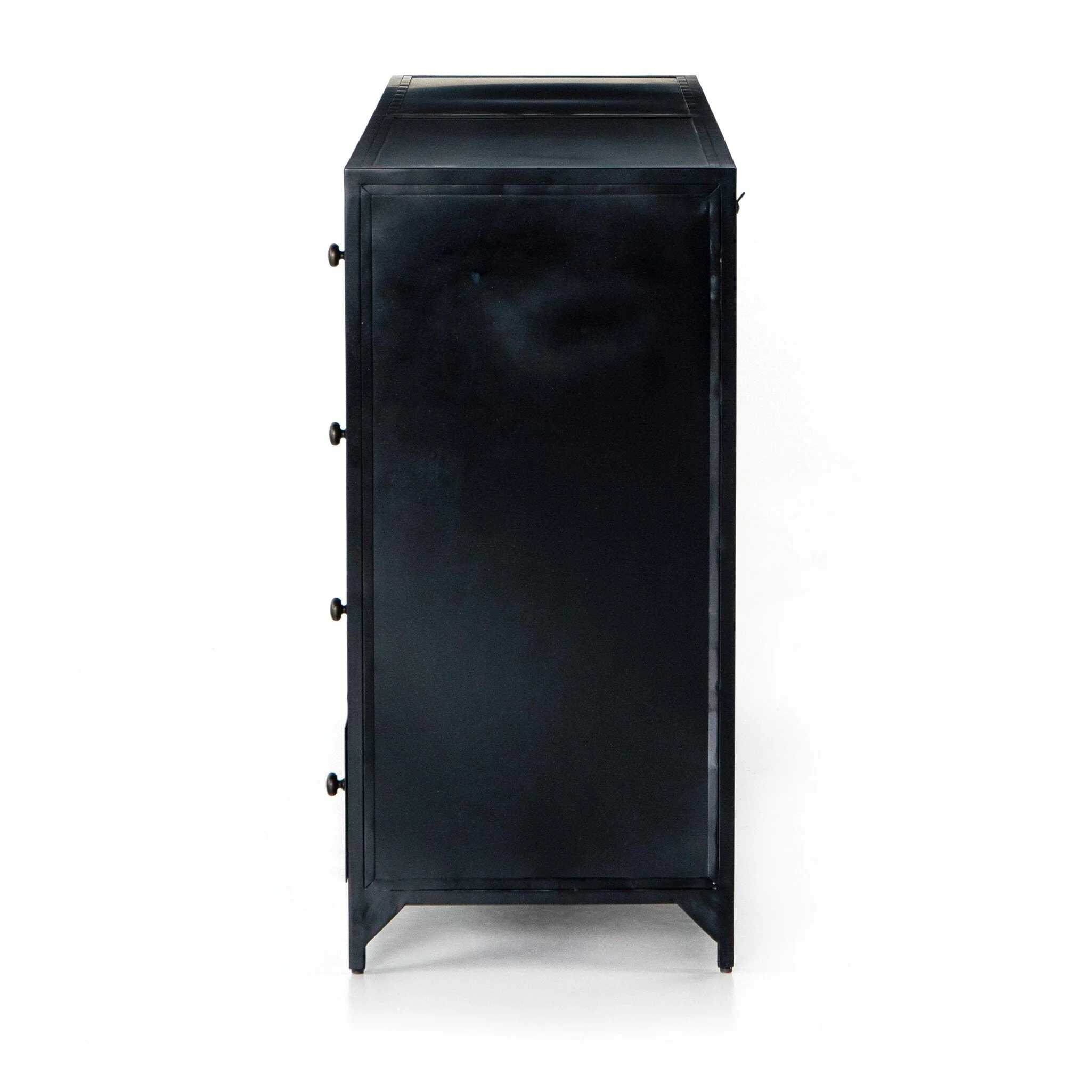 Belmont 8 Drawer Metal Dresser - Black - Image 3