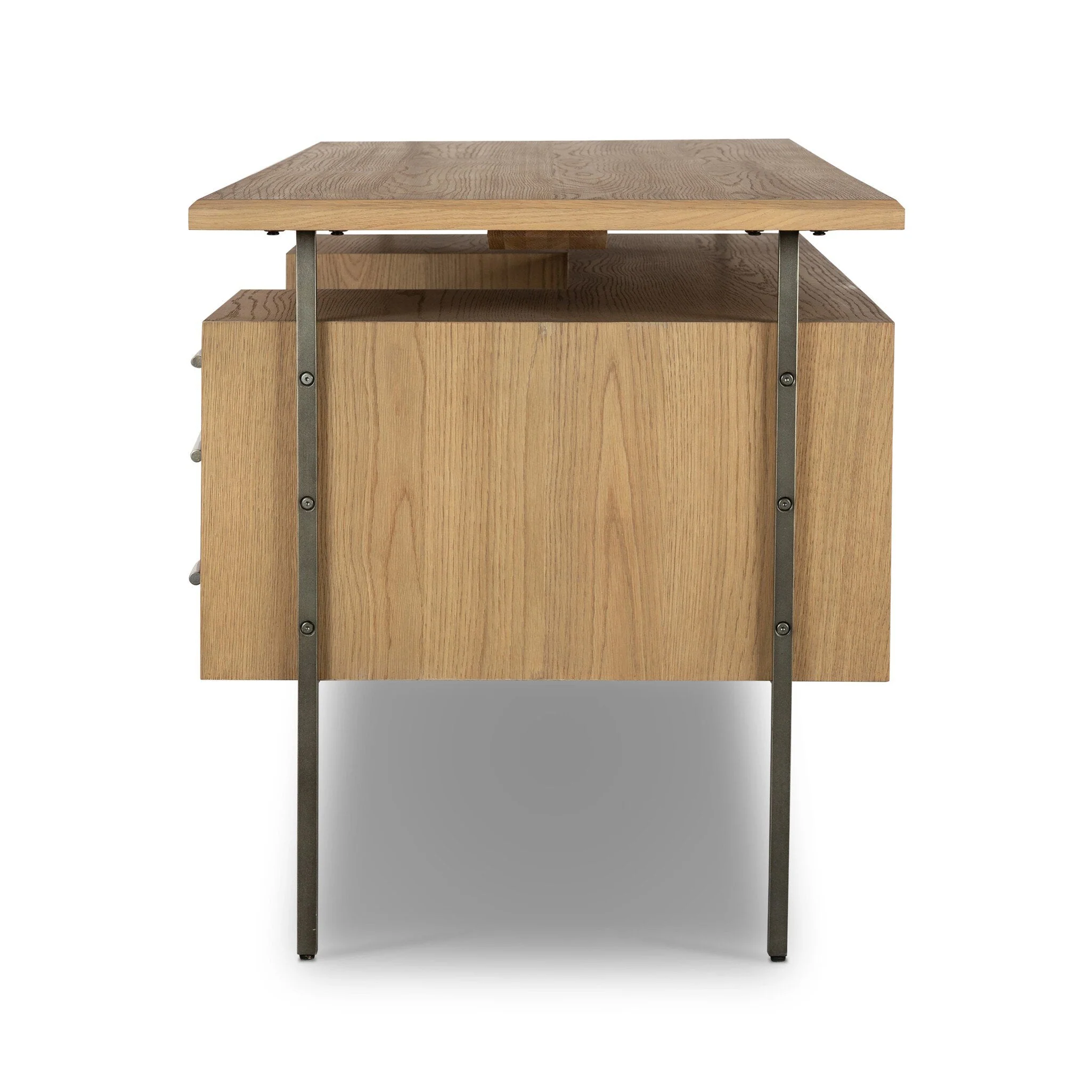 Lauren Desk - Natural Resawn Oak - Image 3