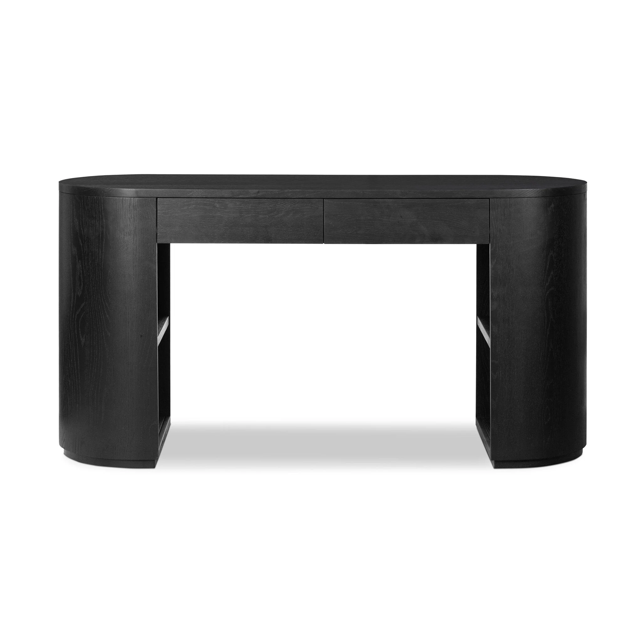 Pilar Desk – Brushed Ebony Oak