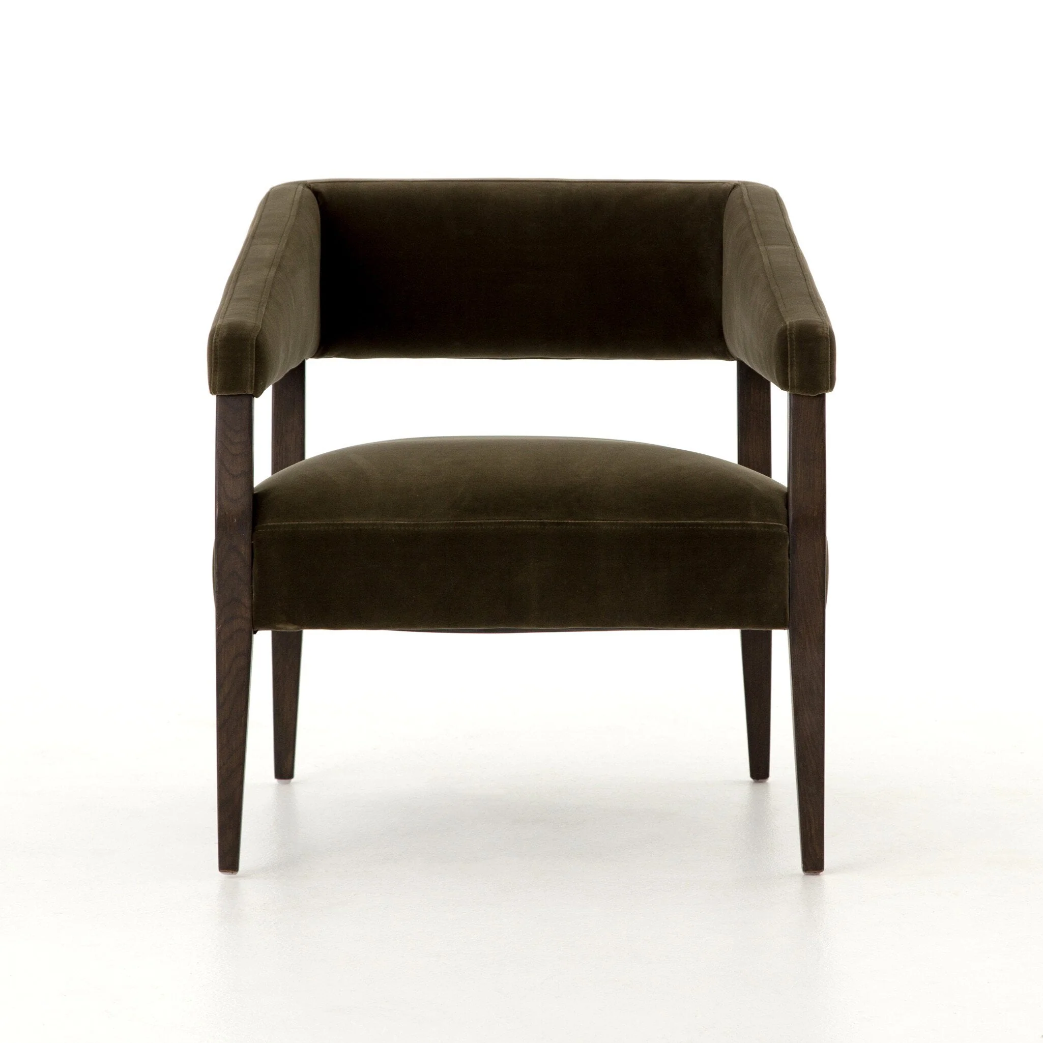 Gary Club Chair - Surrey Olive - Image 1