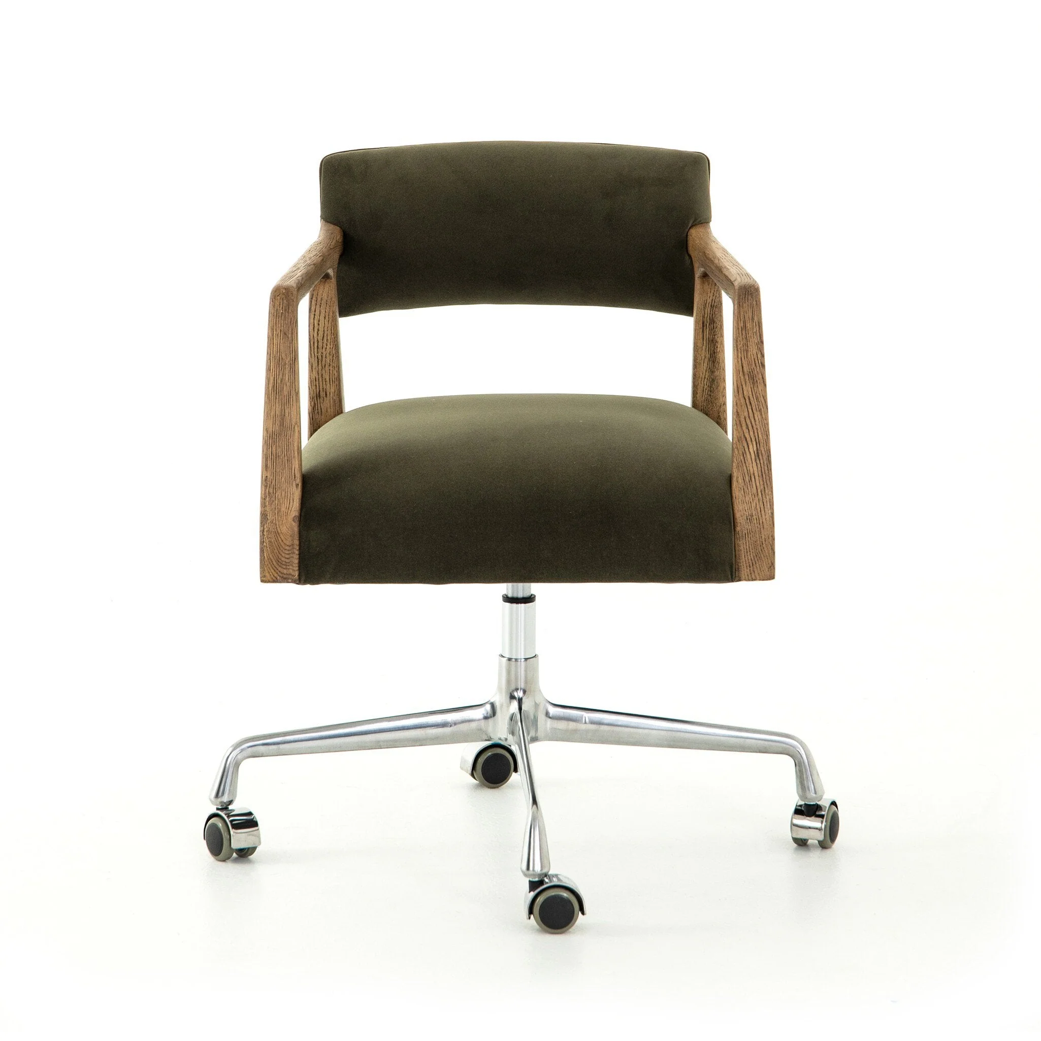 Tyler Desk Chair – Modern Velvet Loden
