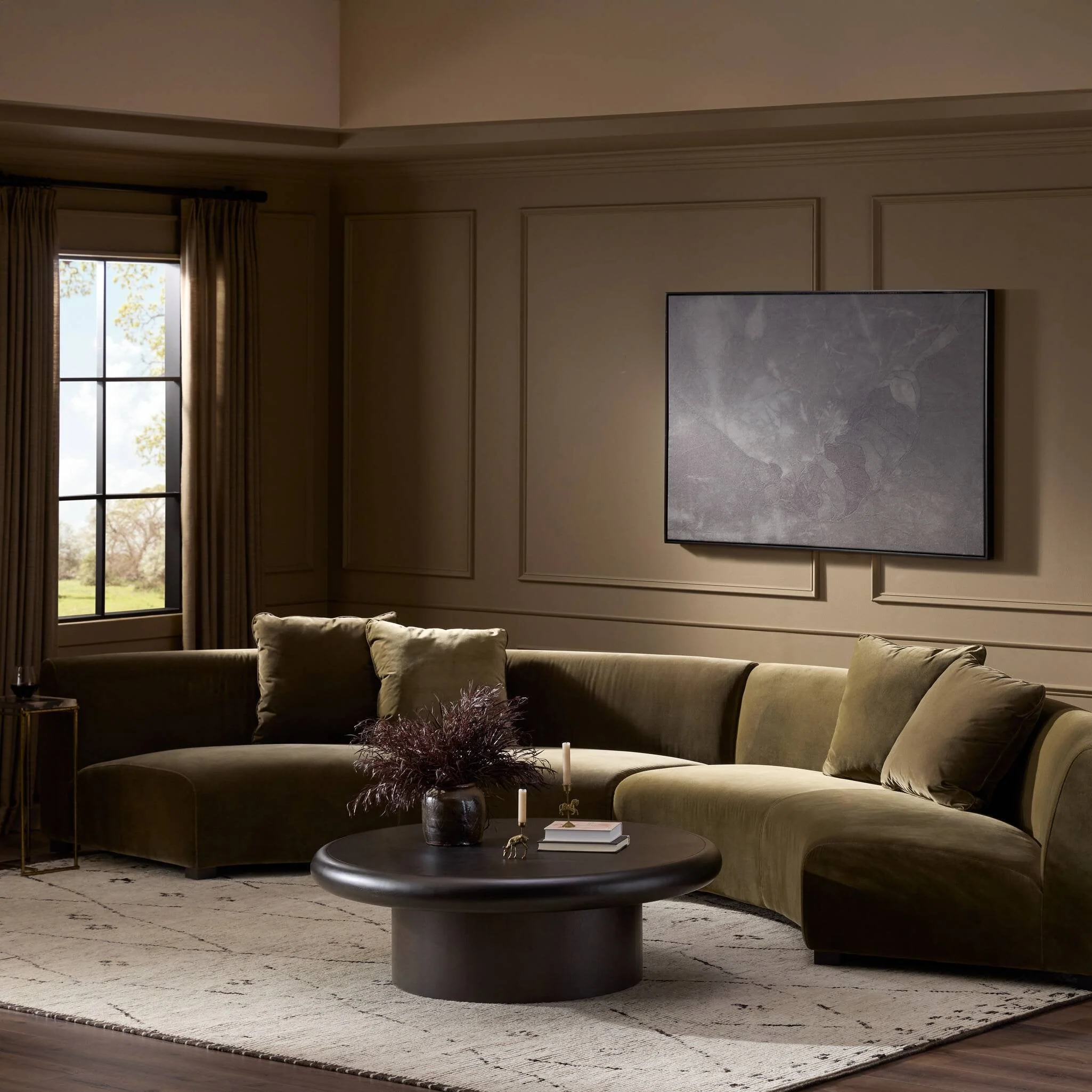 Liam Sectional - Surrey Olive - Image 3