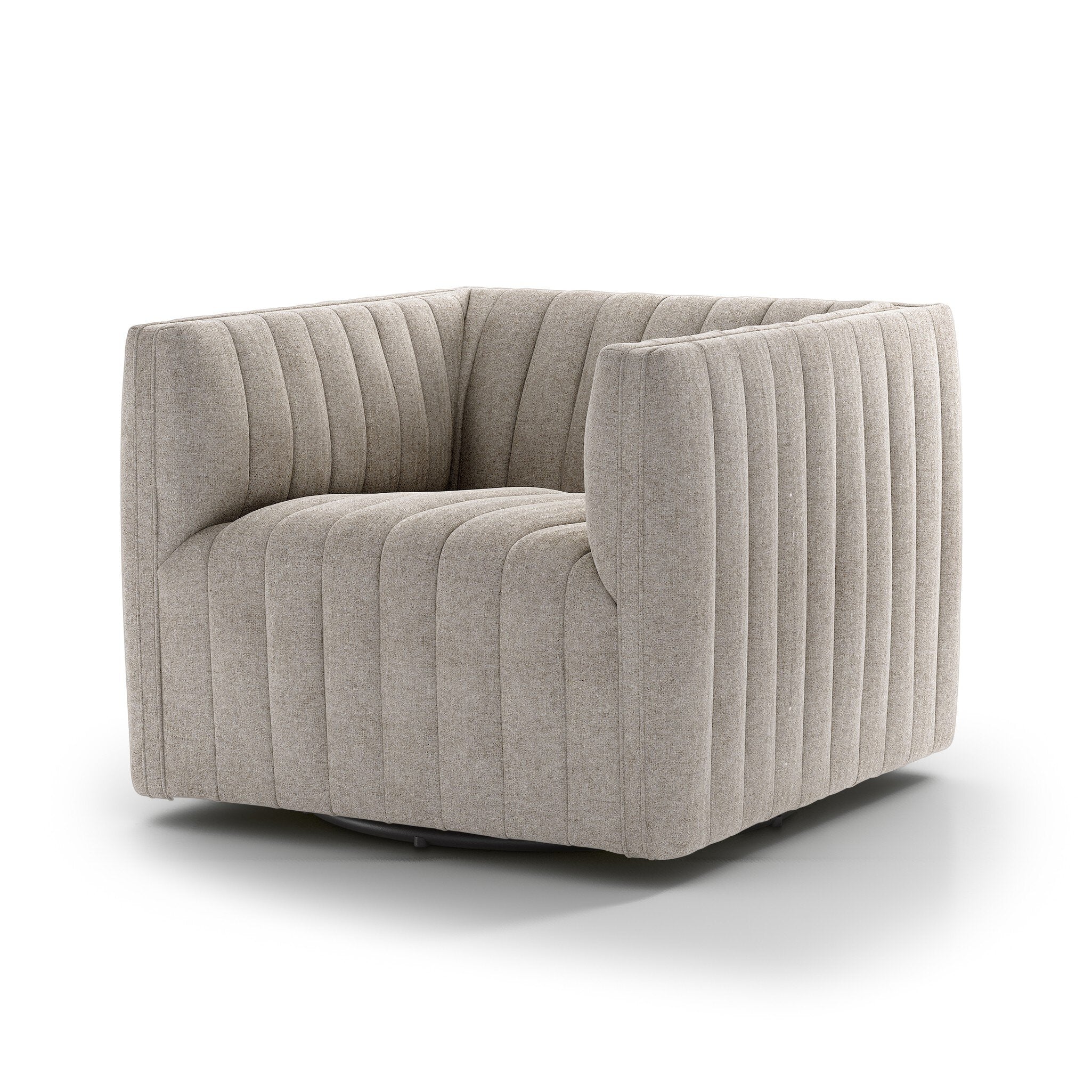 Augustine Swivel Chair - Orly Natural - Image 2