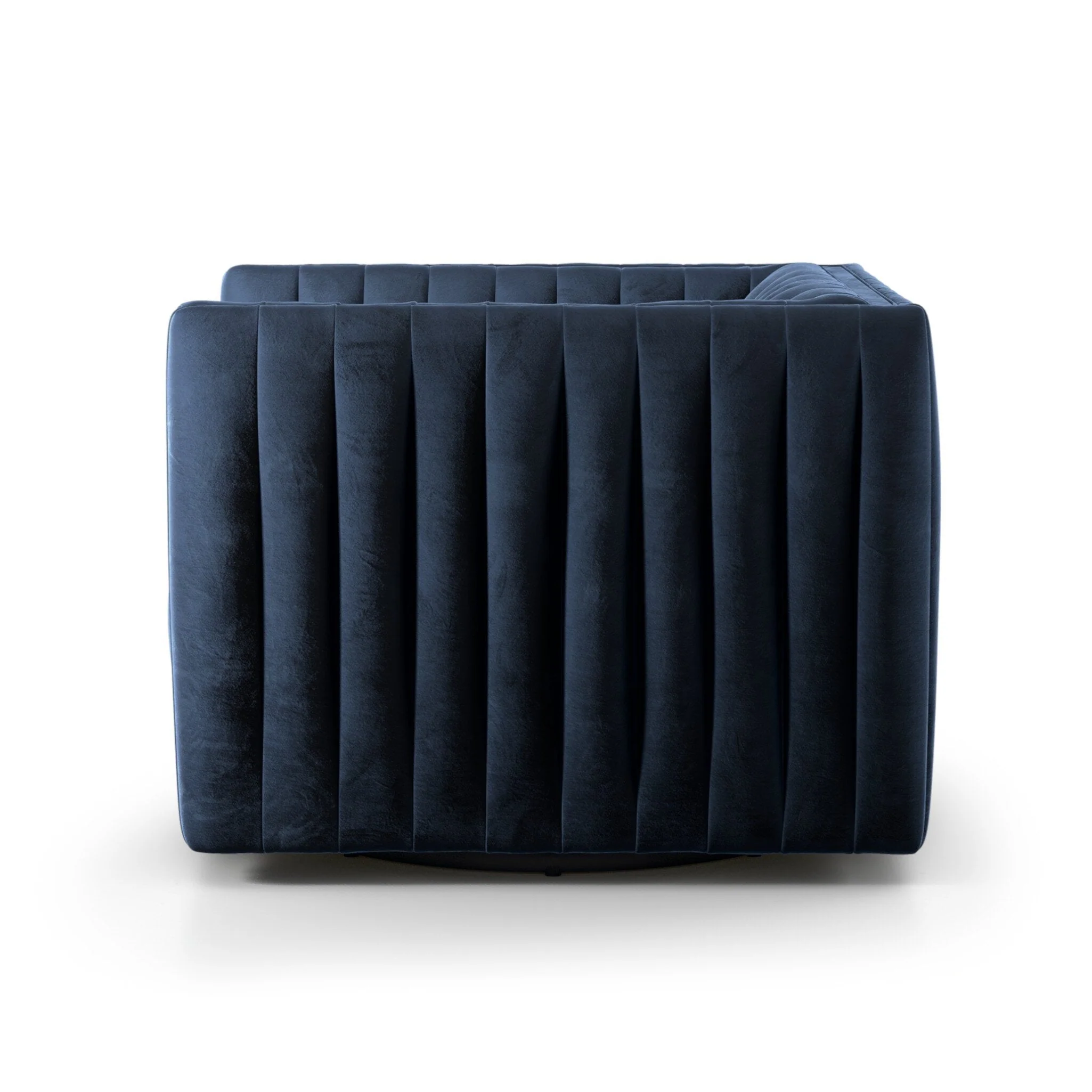 Augustine Swivel Chair - Sapphire Navy - Image 3