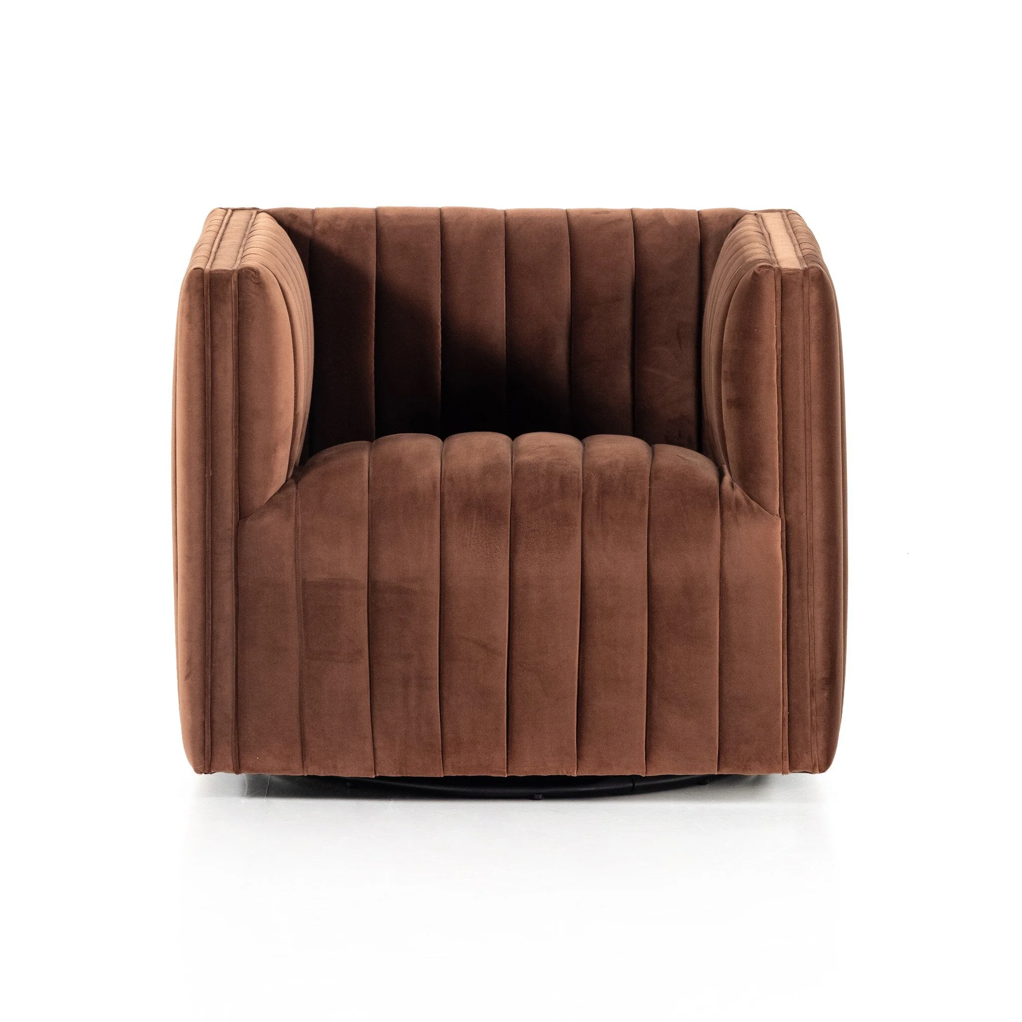 Augustine Swivel Chair - Surrey Auburn - Image 1