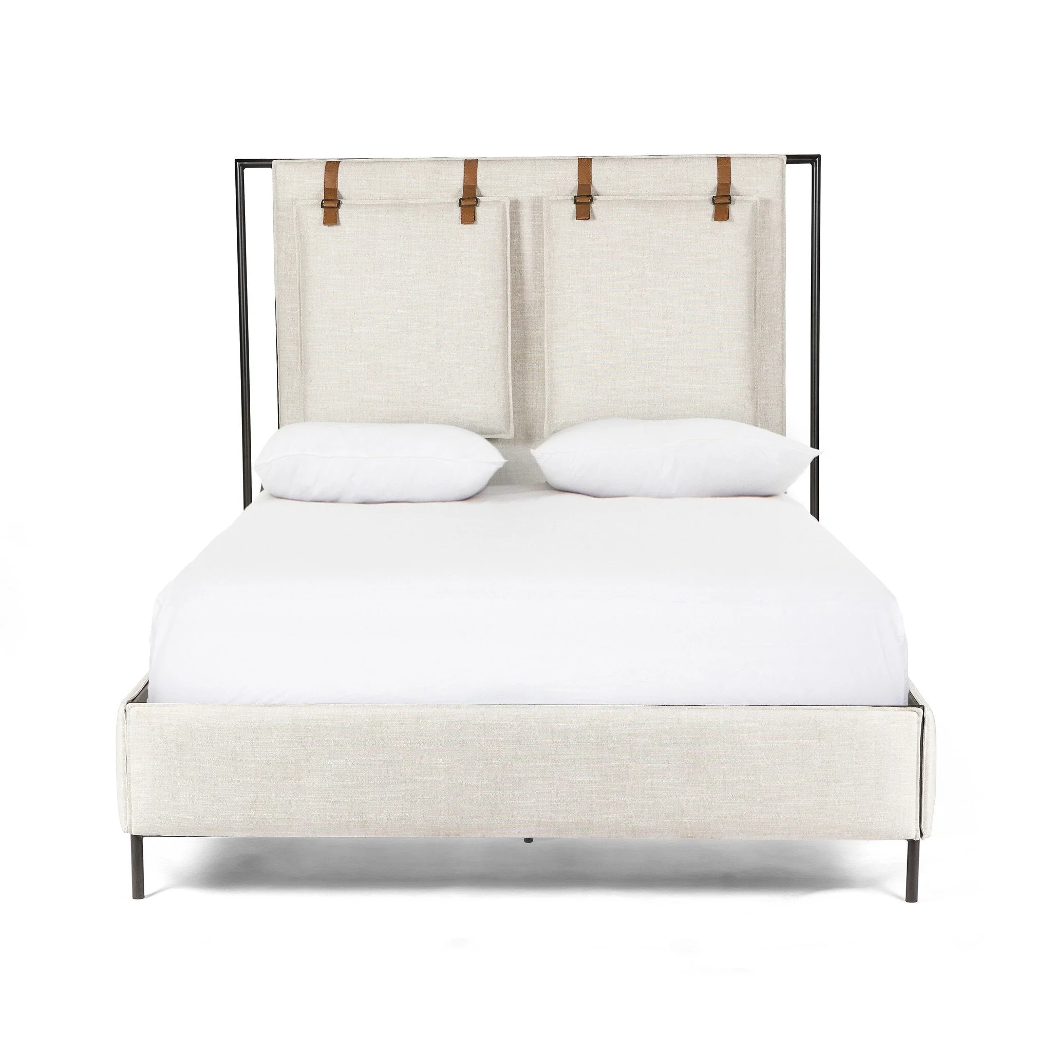 Leigh Upholstered Bed - Hockney Ivory | King - Image 1