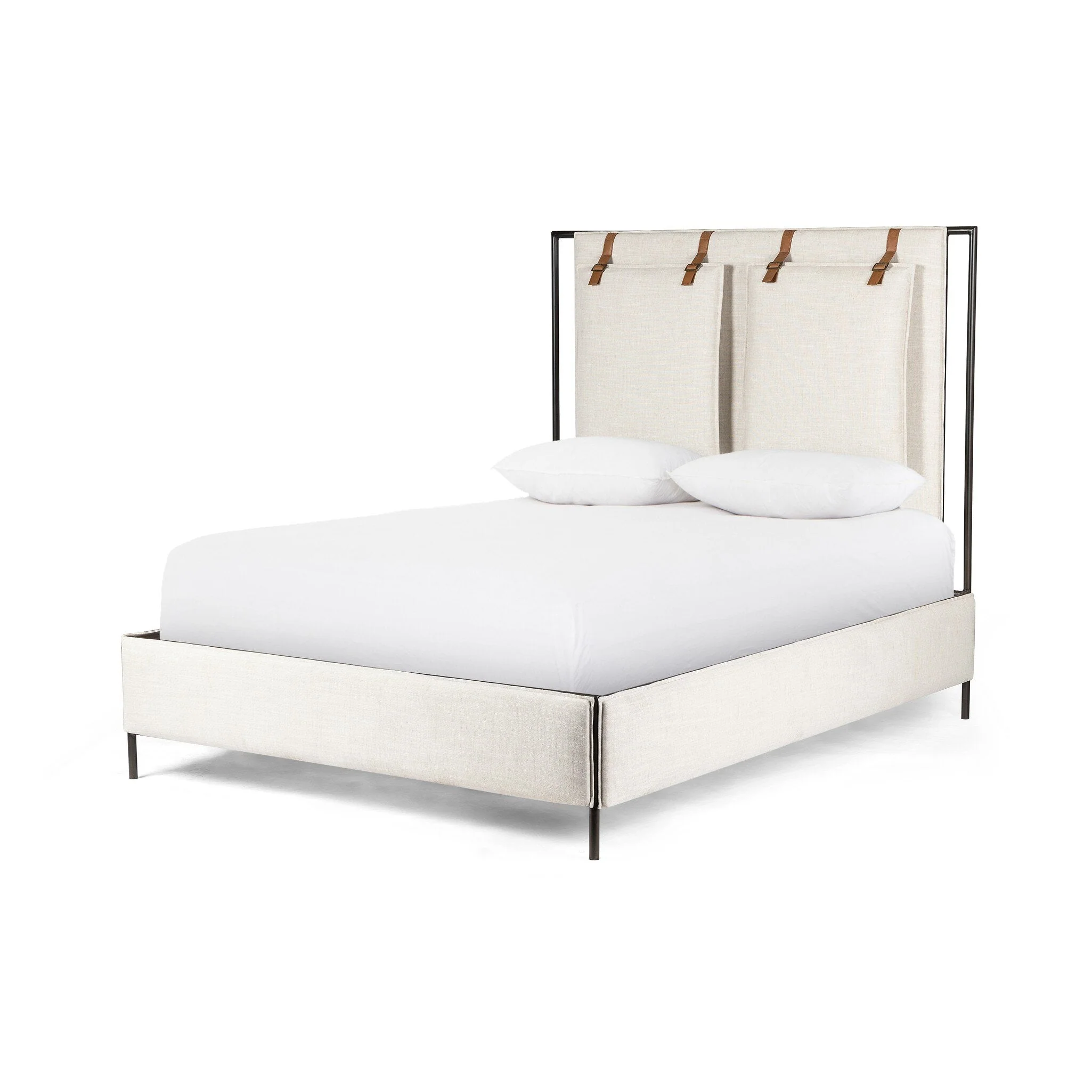 Leigh Upholstered Bed - Hockney Ivory | King - Image 2