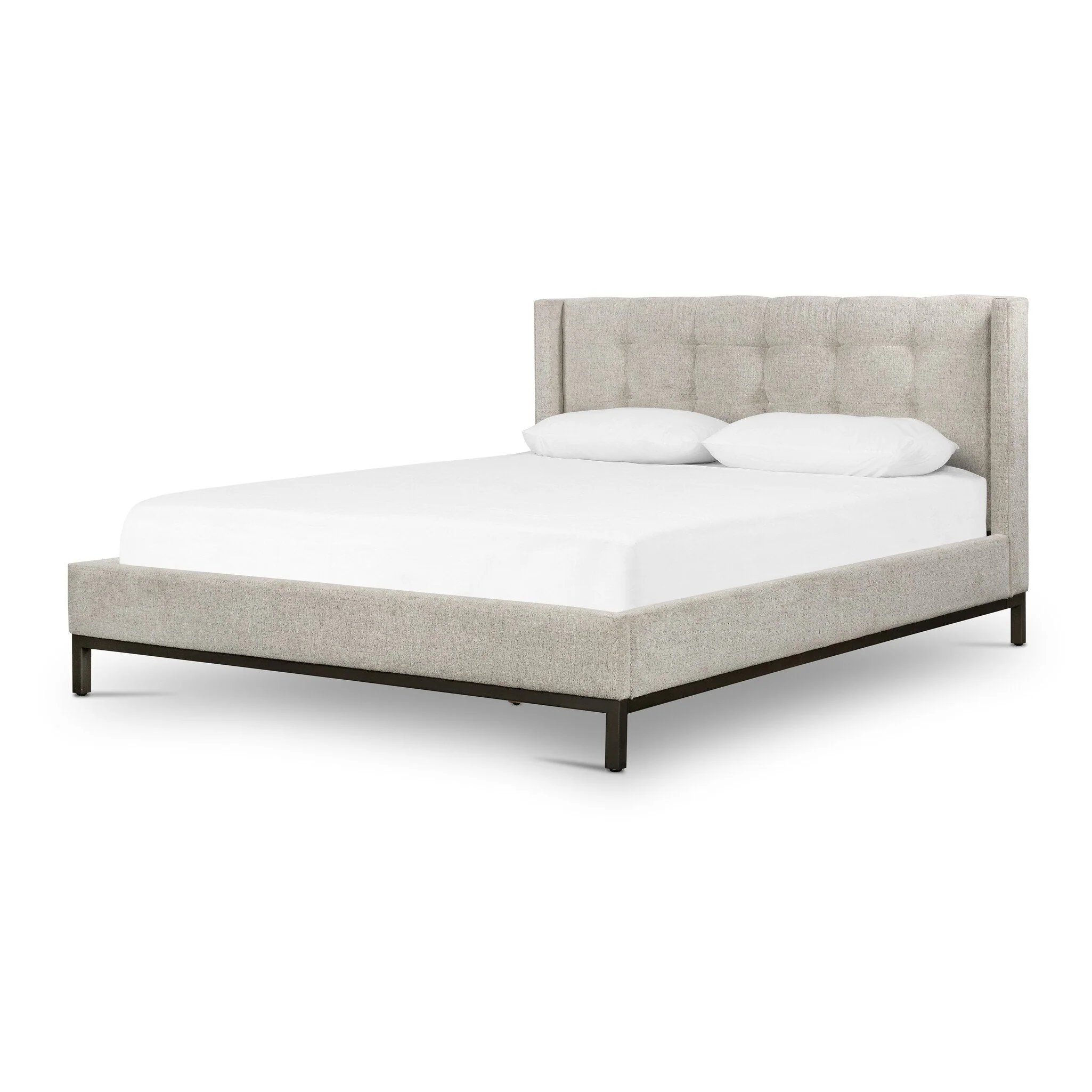 Newhall Bed - Plushtone Linen | Queen - Image 2