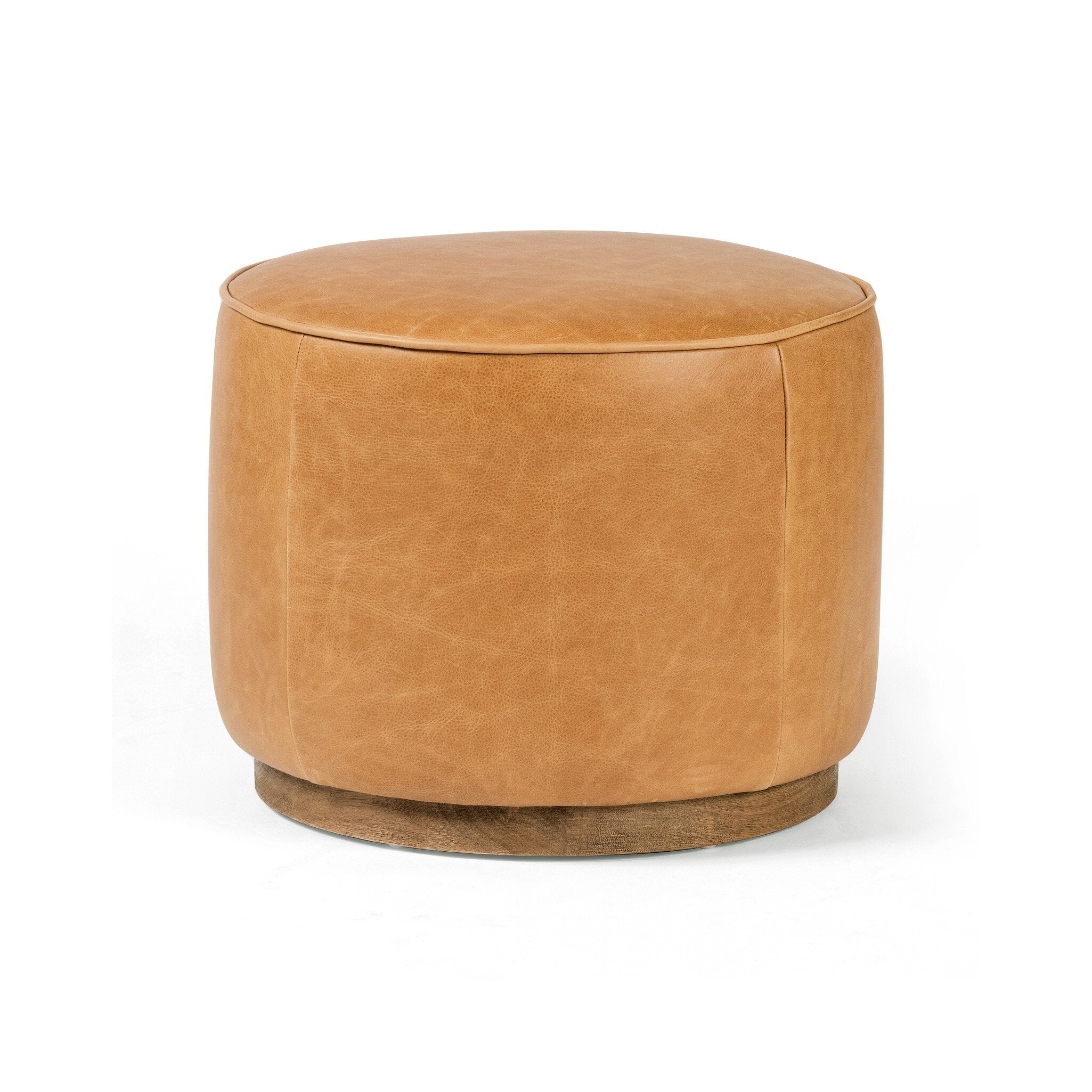 Sinclair Round Ottoman - Palermo Butterscotch - Image 2