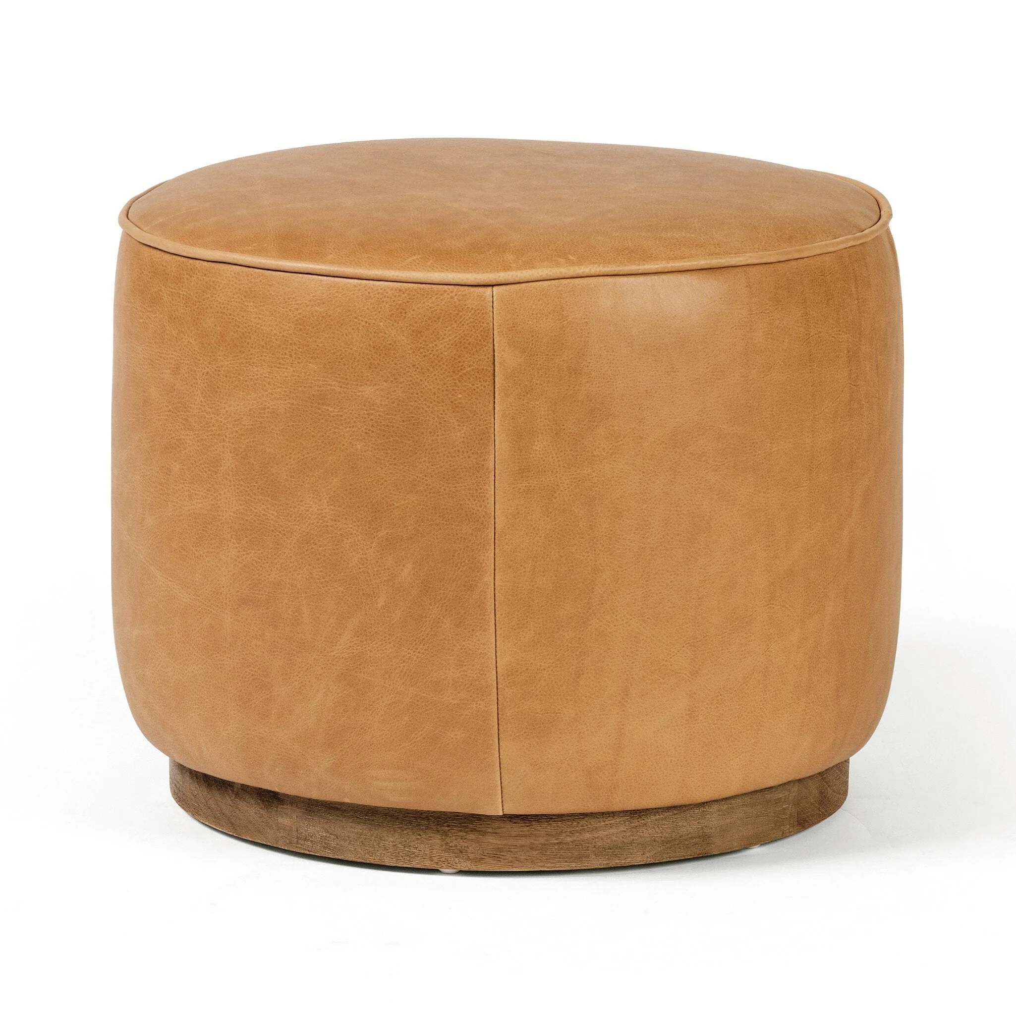 Sinclair Round Ottoman - Palermo Butterscotch - Image 3
