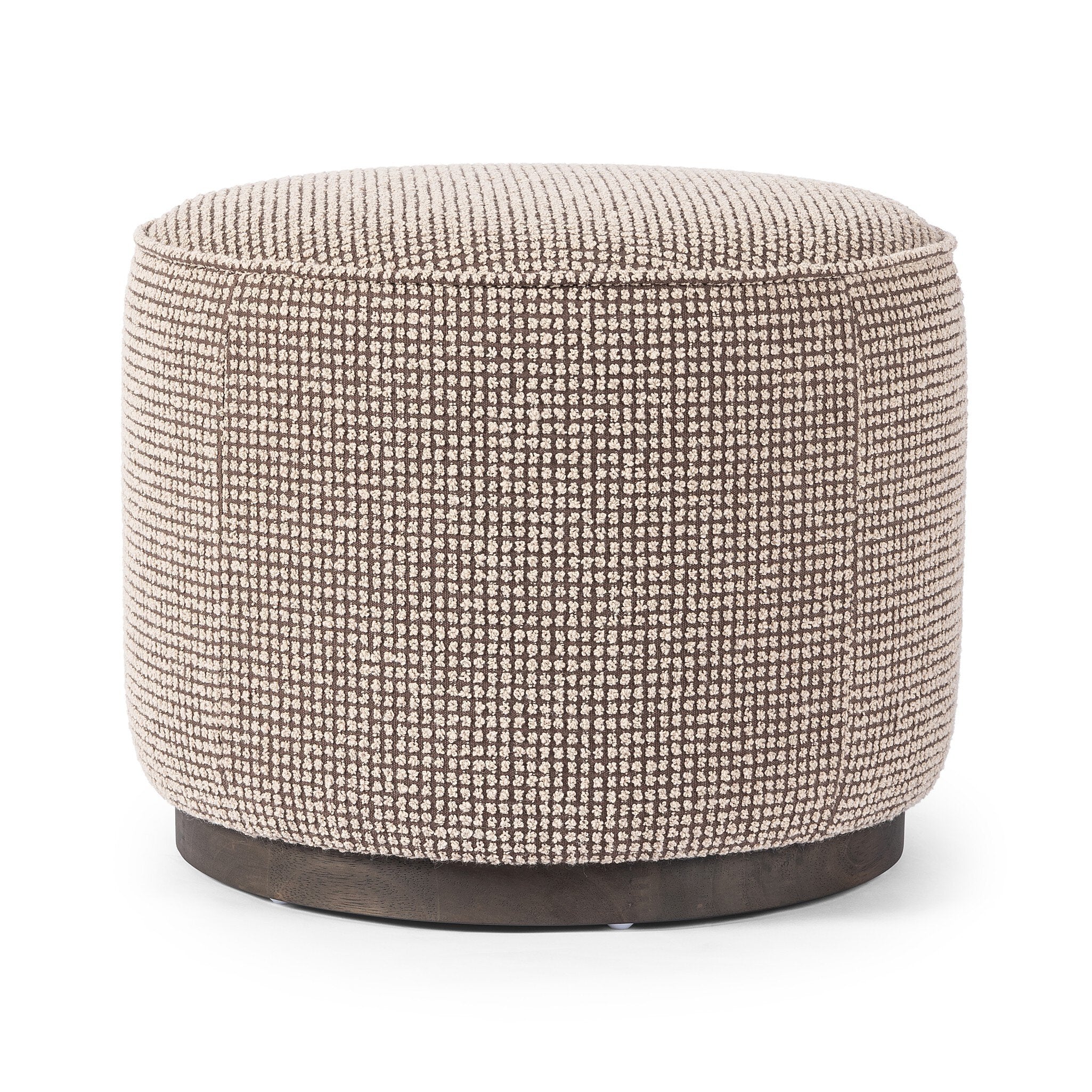 Sinclair Round Ottoman - Barrow Taupe - Image 2