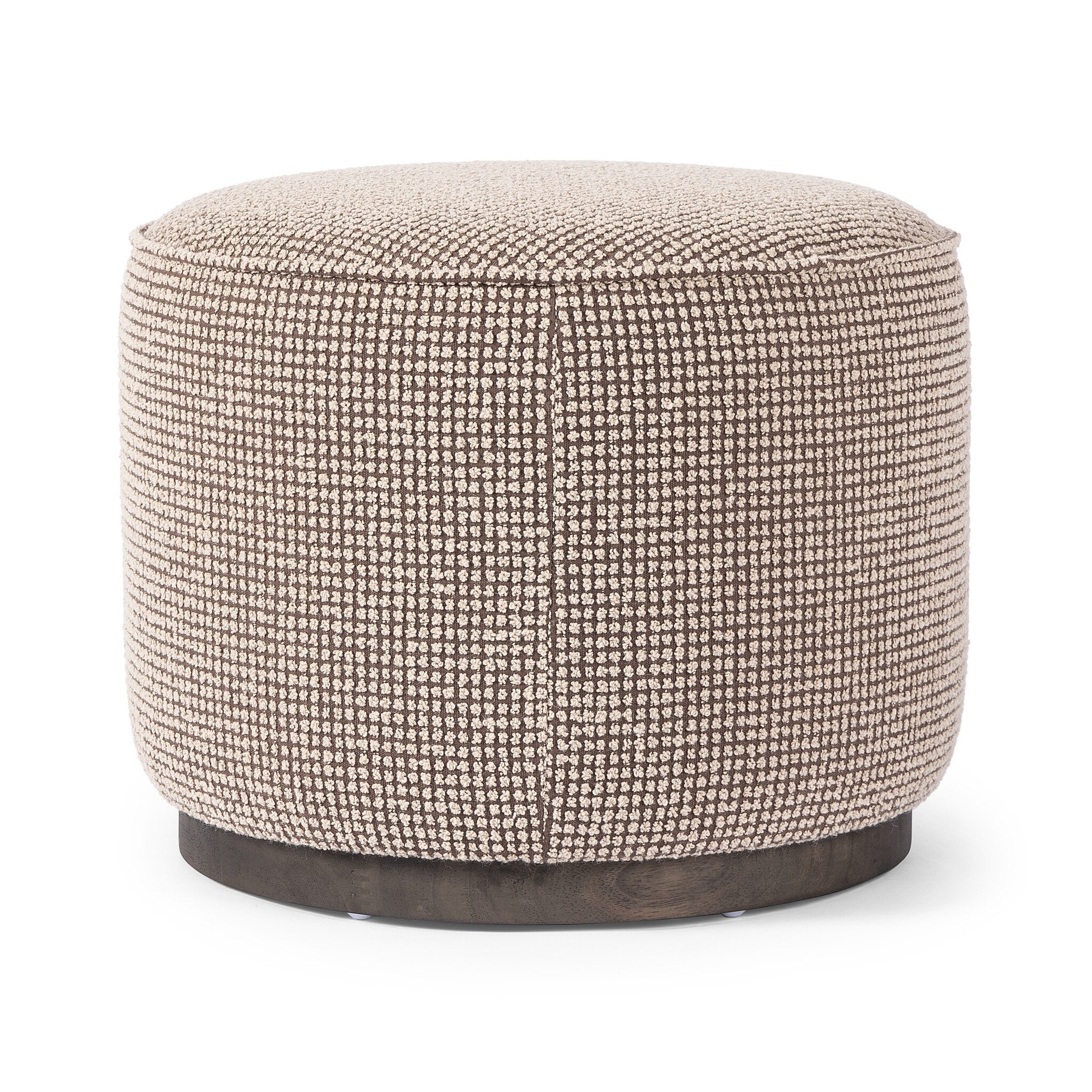 Sinclair Round Ottoman - Barrow Taupe - Image 3