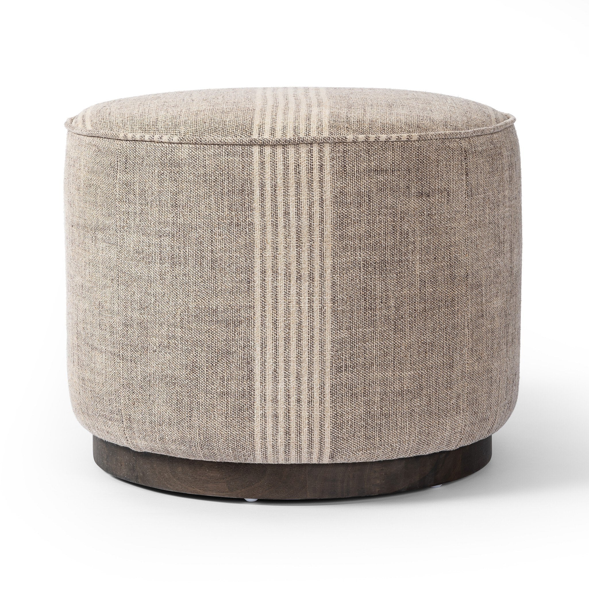 Sinclair Round Ottoman - Manchester Flint - Image 1