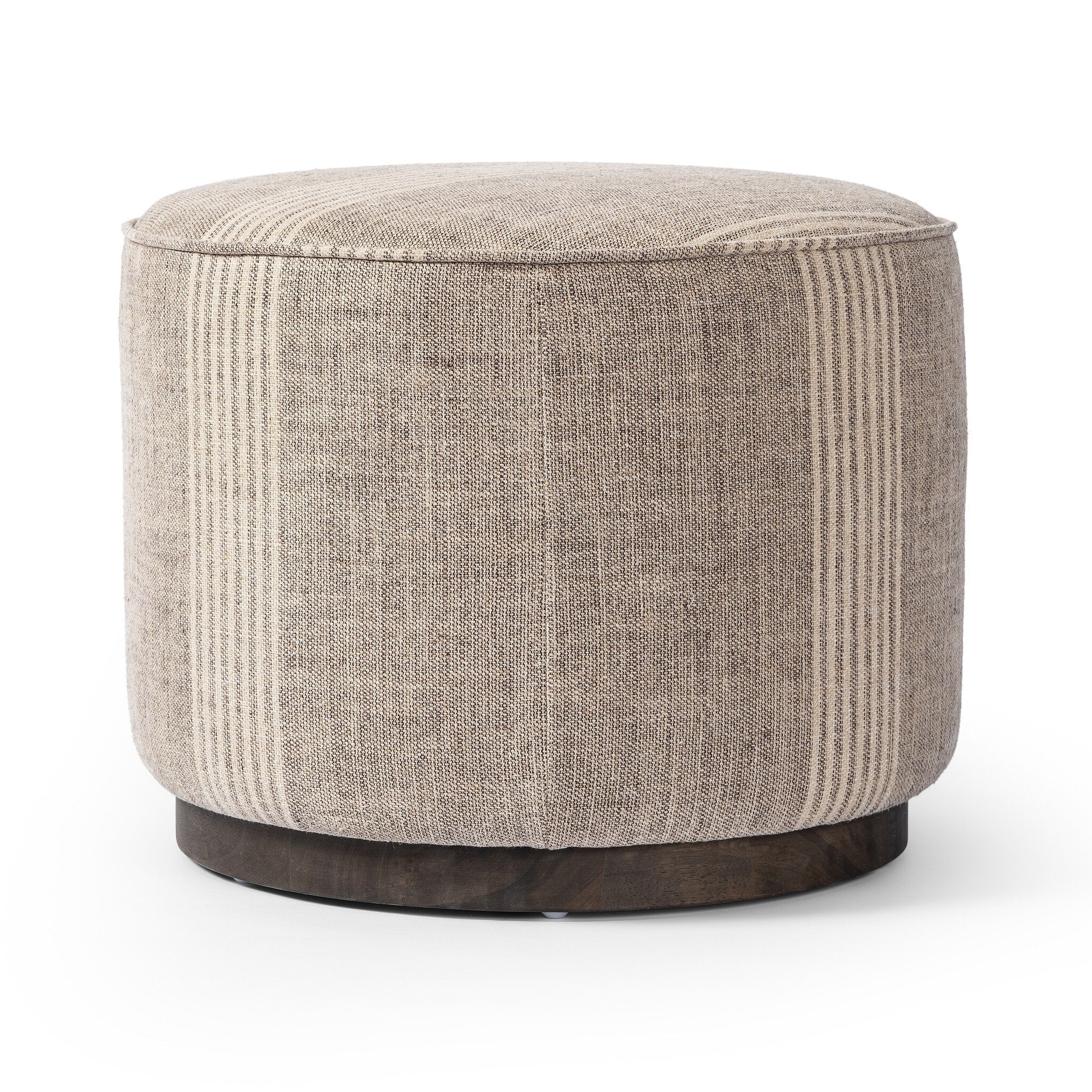 Sinclair Round Ottoman - Manchester Flint - Image 2