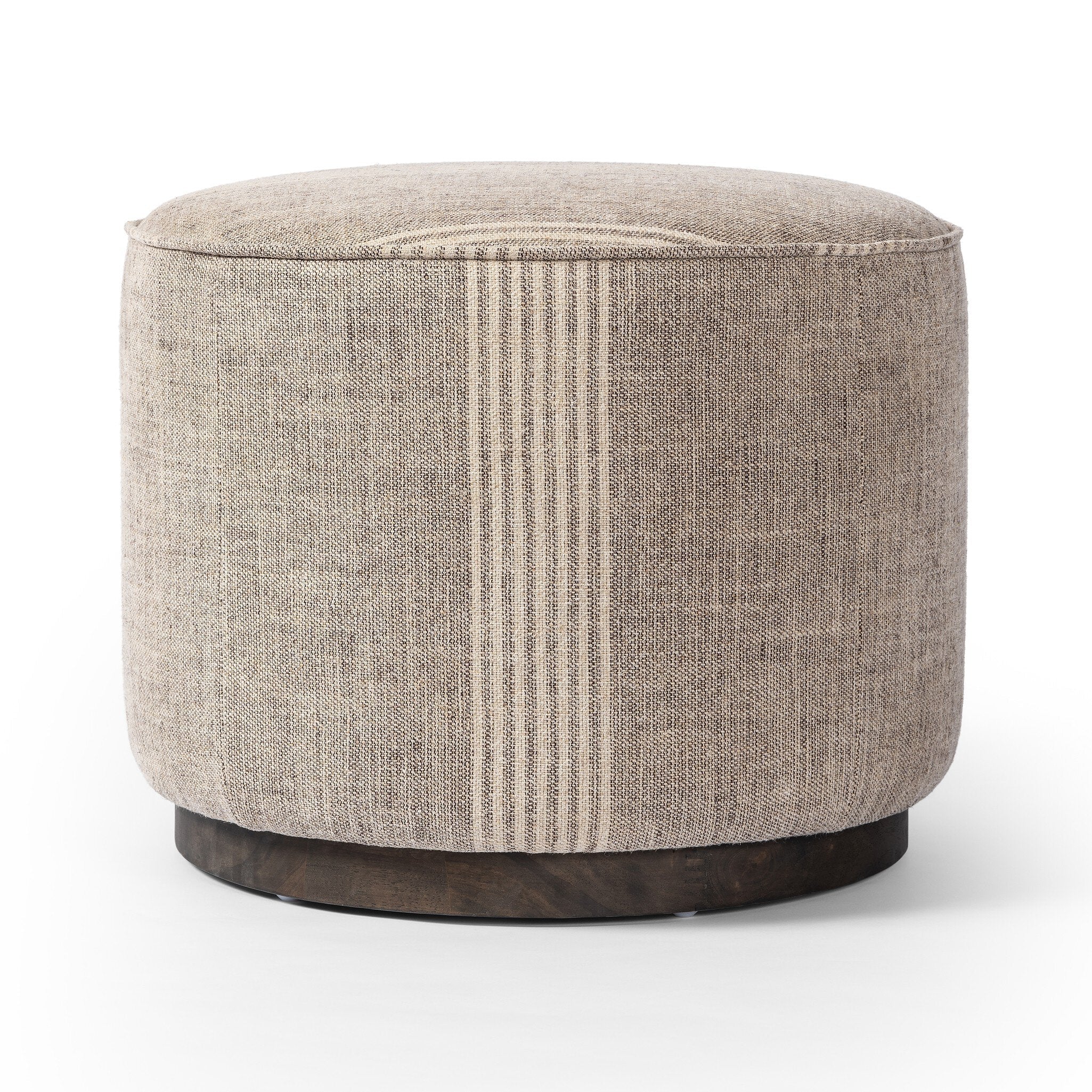 Sinclair Round Ottoman - Manchester Flint - Image 3