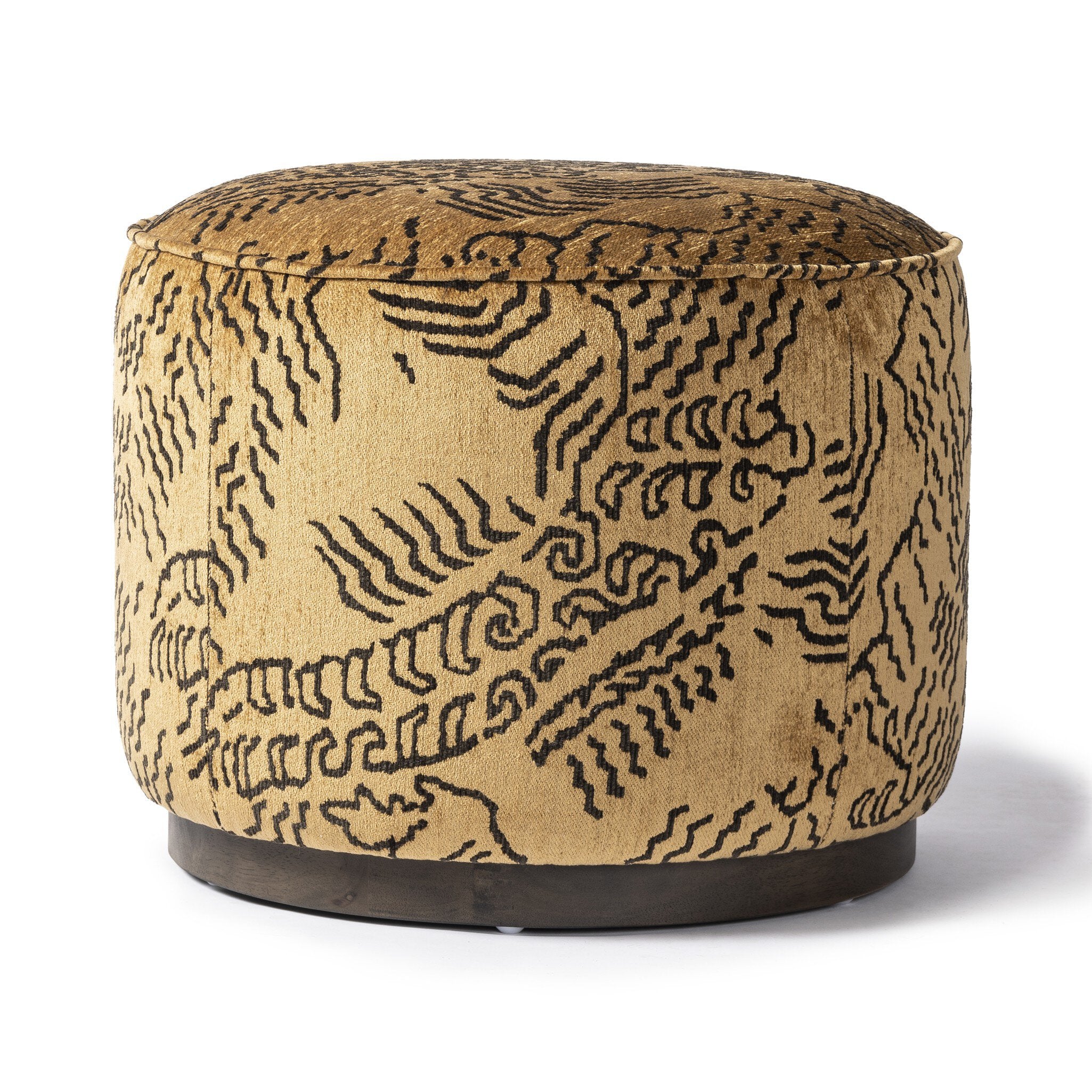 Sinclair Round Ottoman - Balkan Ochre - Image 2