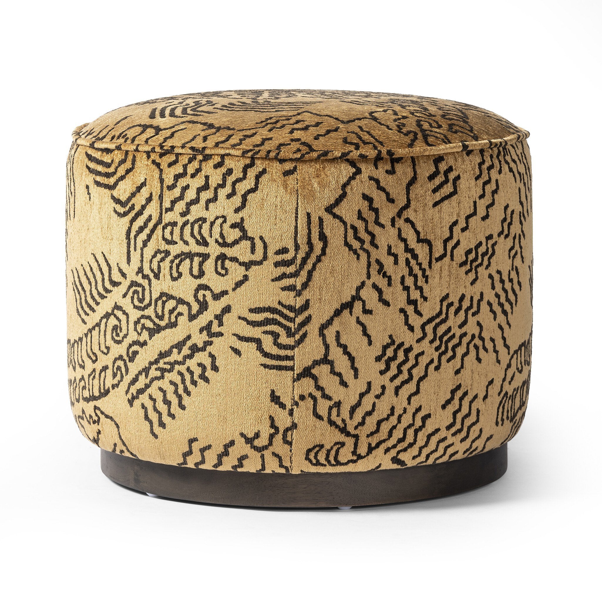 Sinclair Round Ottoman - Balkan Ochre - Image 3