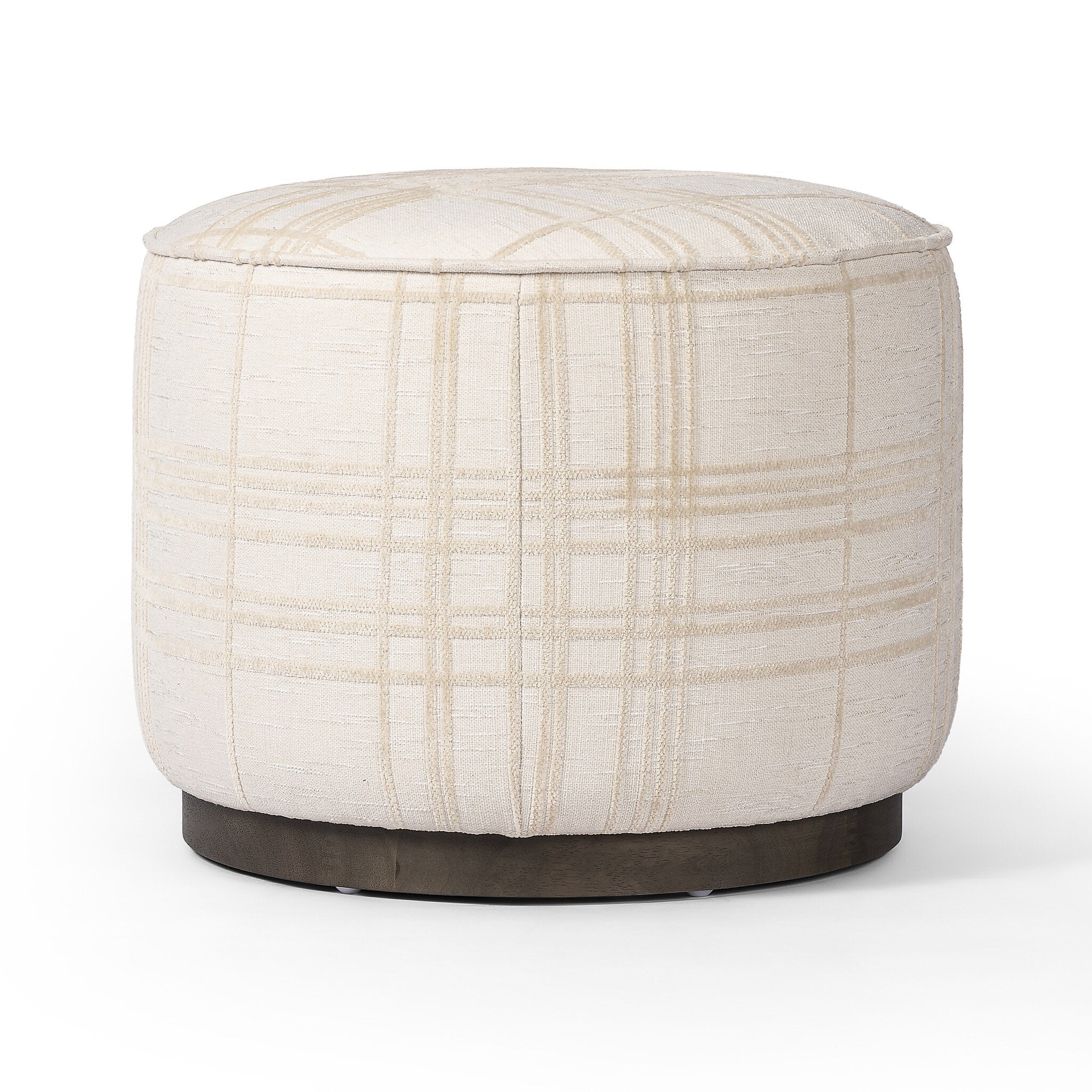 Sinclair Round Ottoman - Sheffield Ivory - Image 2