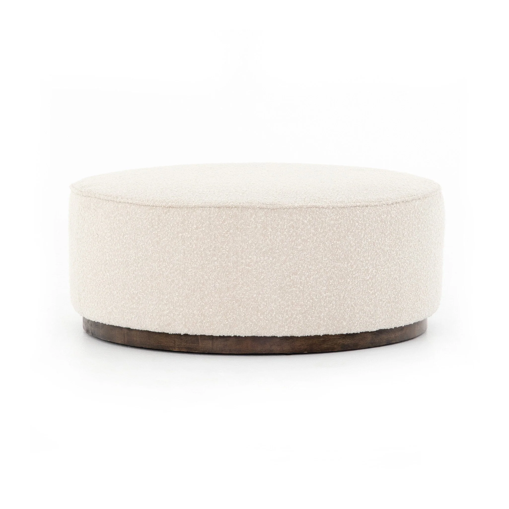 Sinclair Large Round Ottoman - Knoll Natural - Image 1