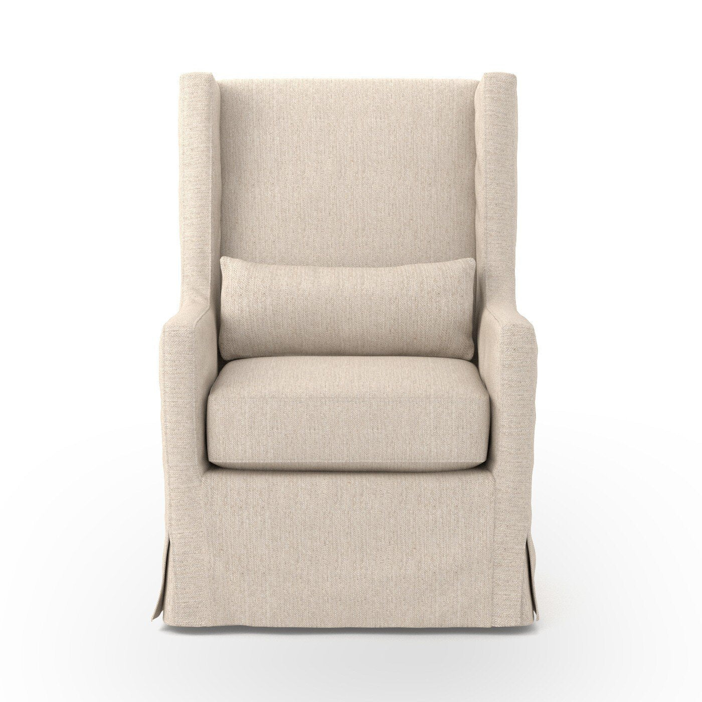 Swivel Wing Chair - Jette Linen - Image 1
