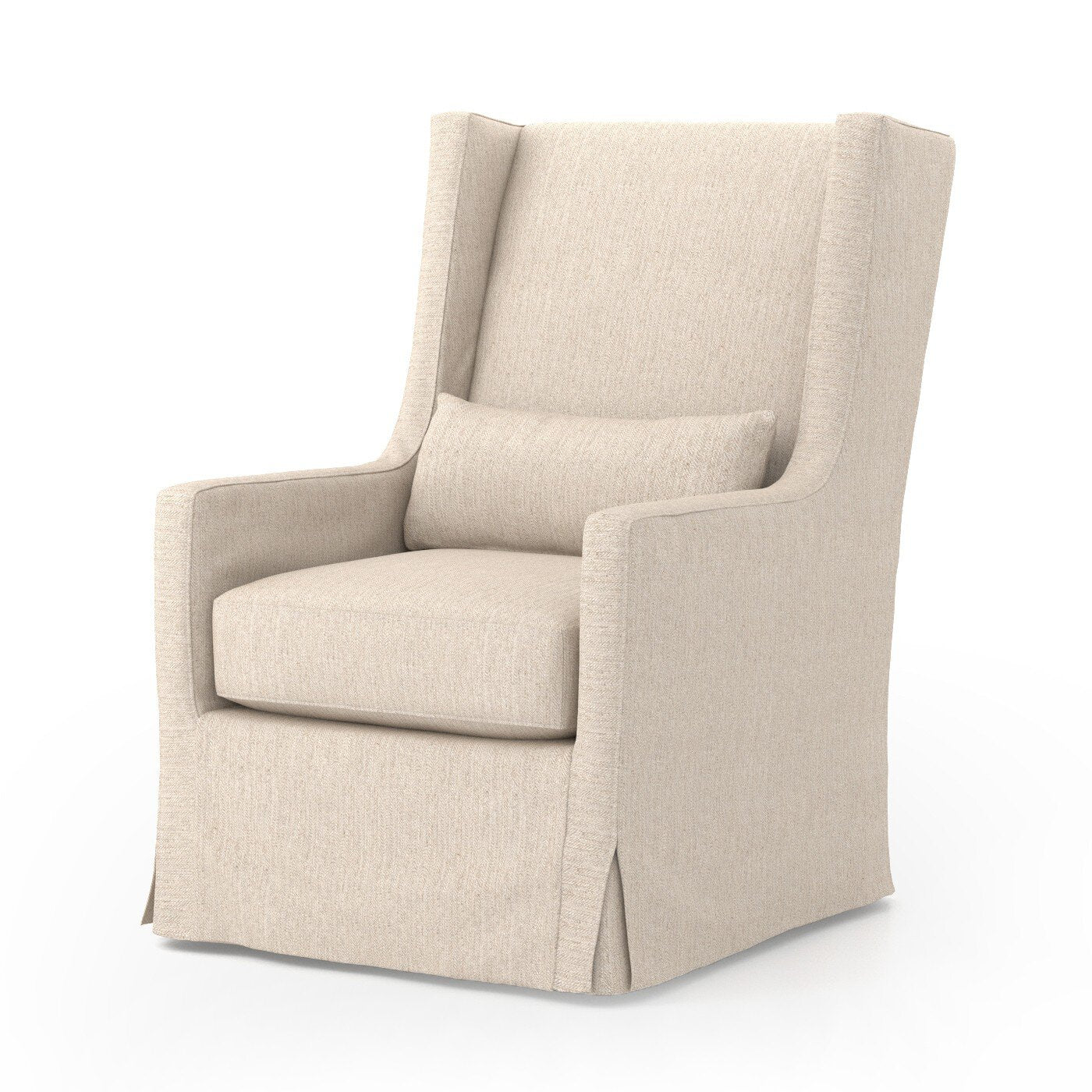 Swivel Wing Chair - Jette Linen - Image 2