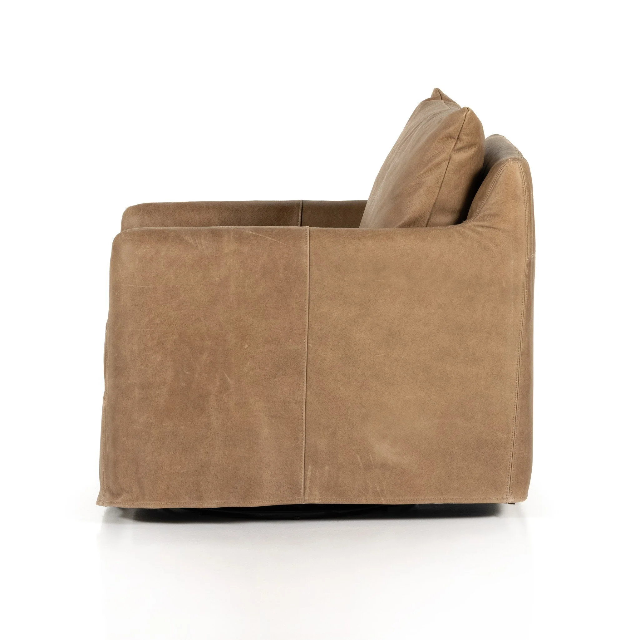 Banks Slipcover Swivel Chair - Palermo Drift - Image 3