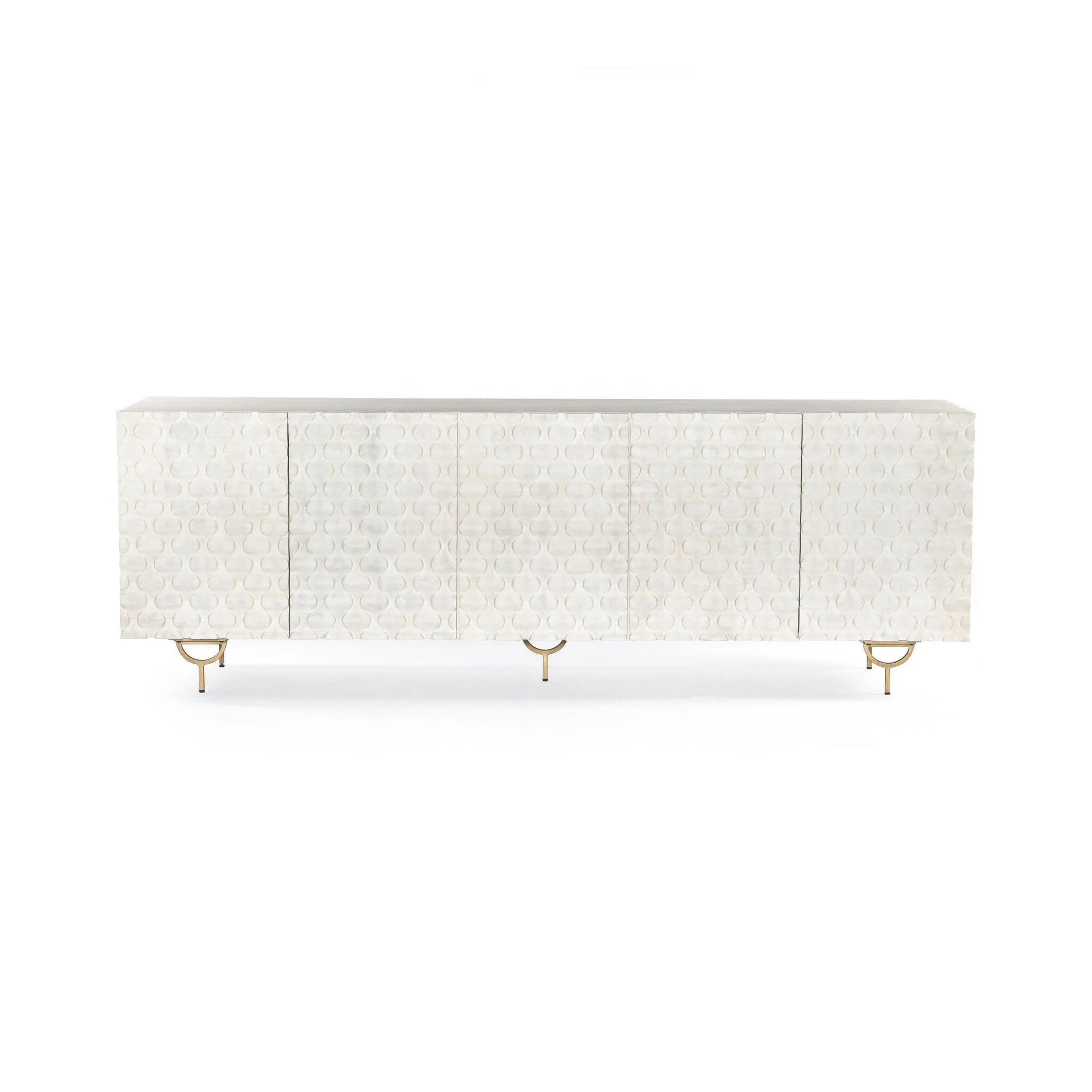 Rio Media Console – Antique Brass