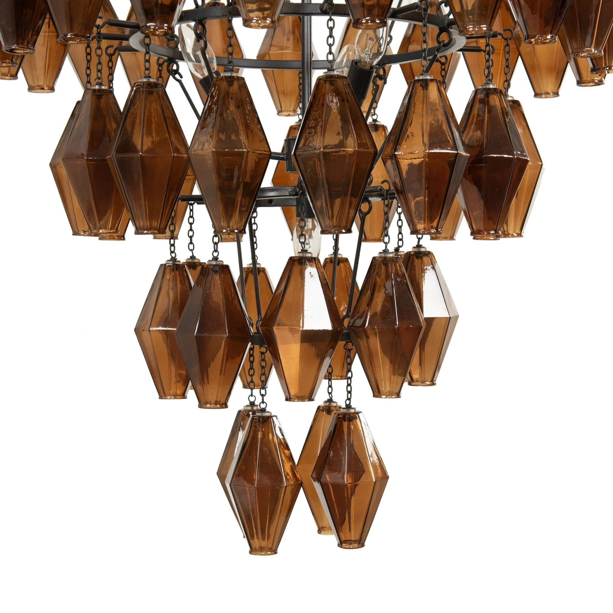 Adeline Large Round Chandelier - Antiqued Iron - Image 3
