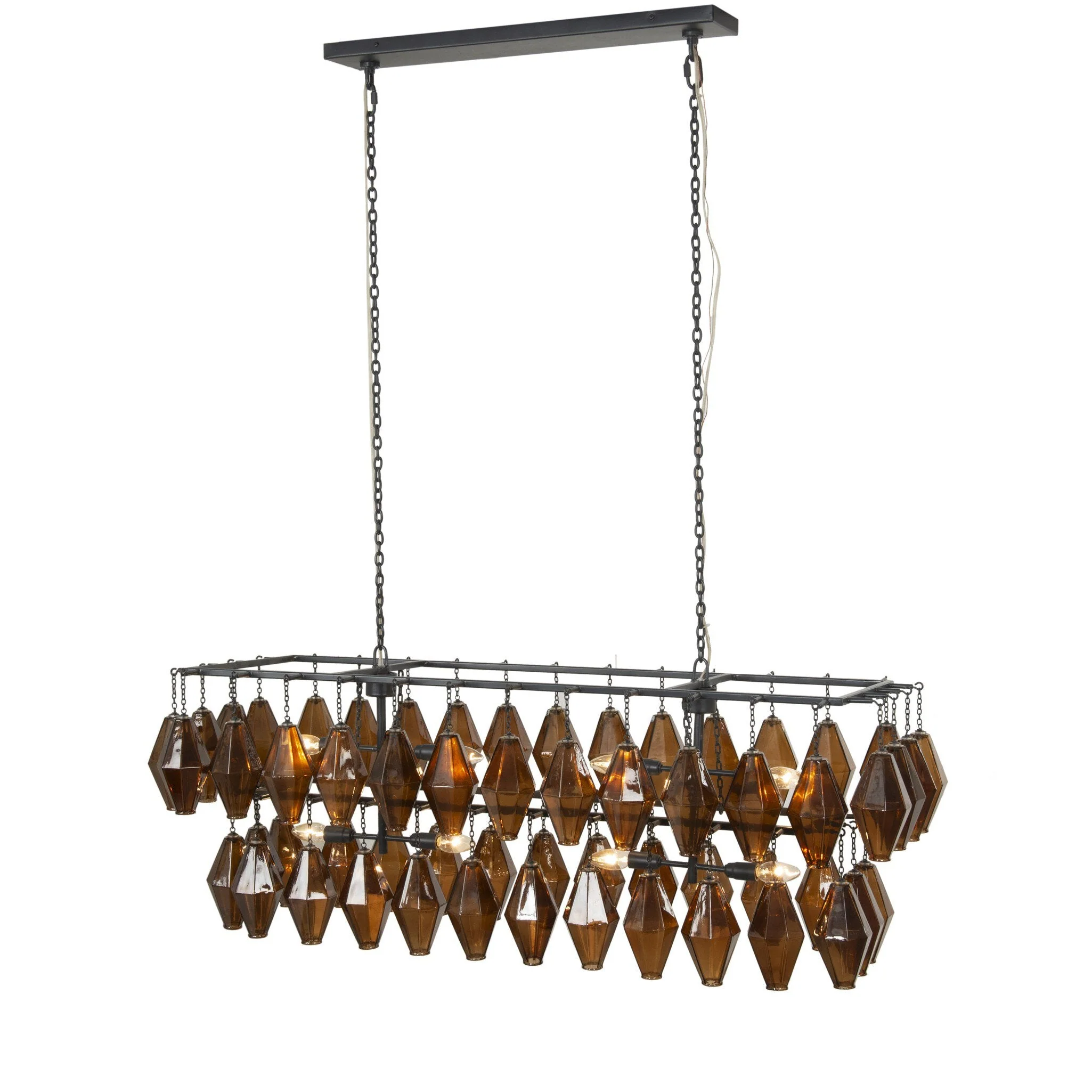 Adeline Rectangular Chandelier - Antiqued Iron - Image 2