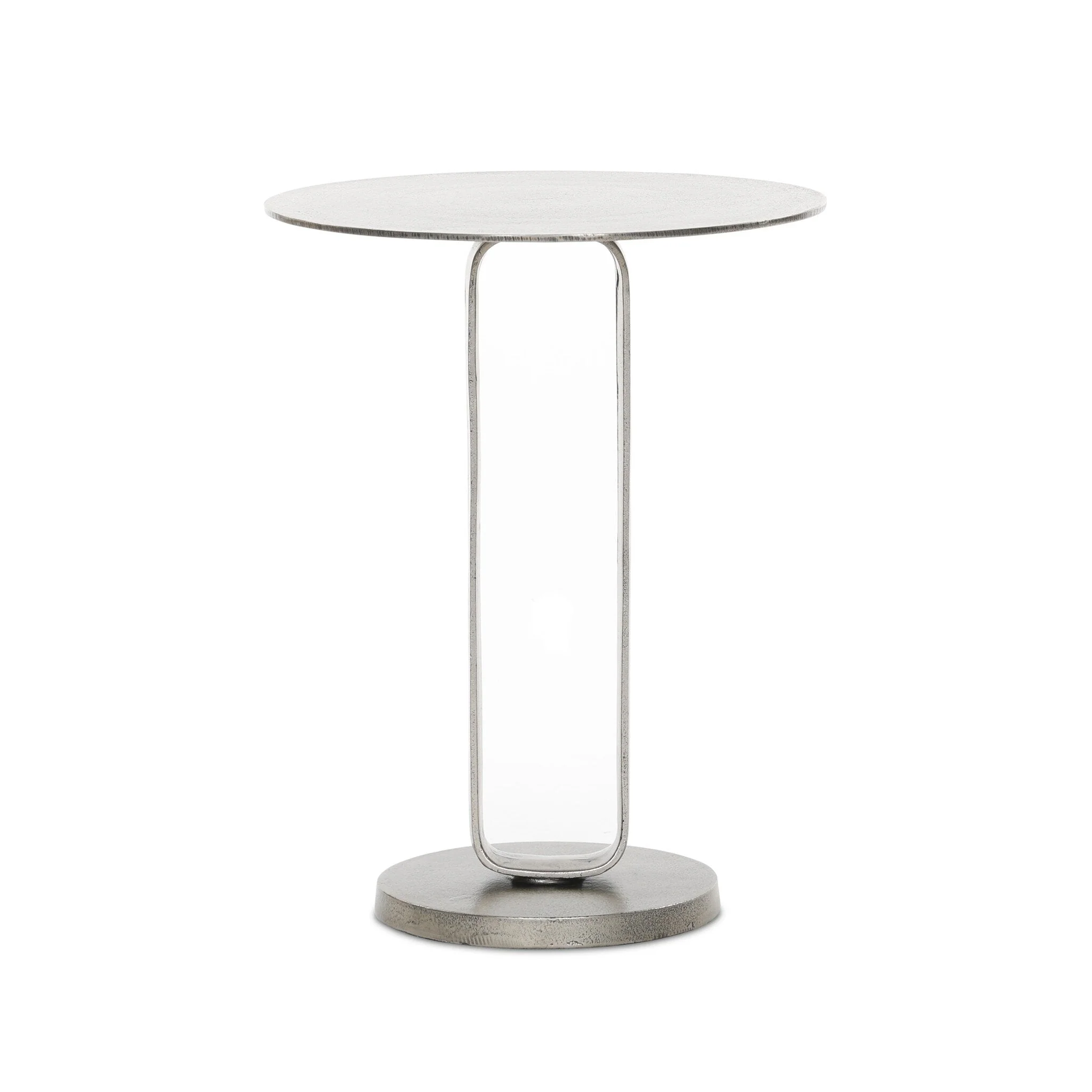 Douglas End Table - Raw Antique Nickel - Image 1