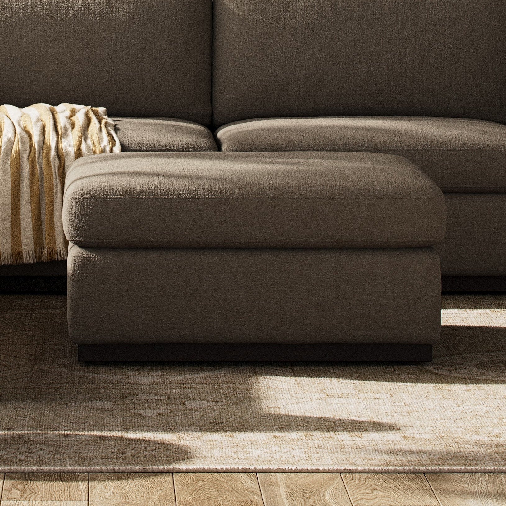 Colt Sectional Ottoman - Savoy Coffee - Image 2