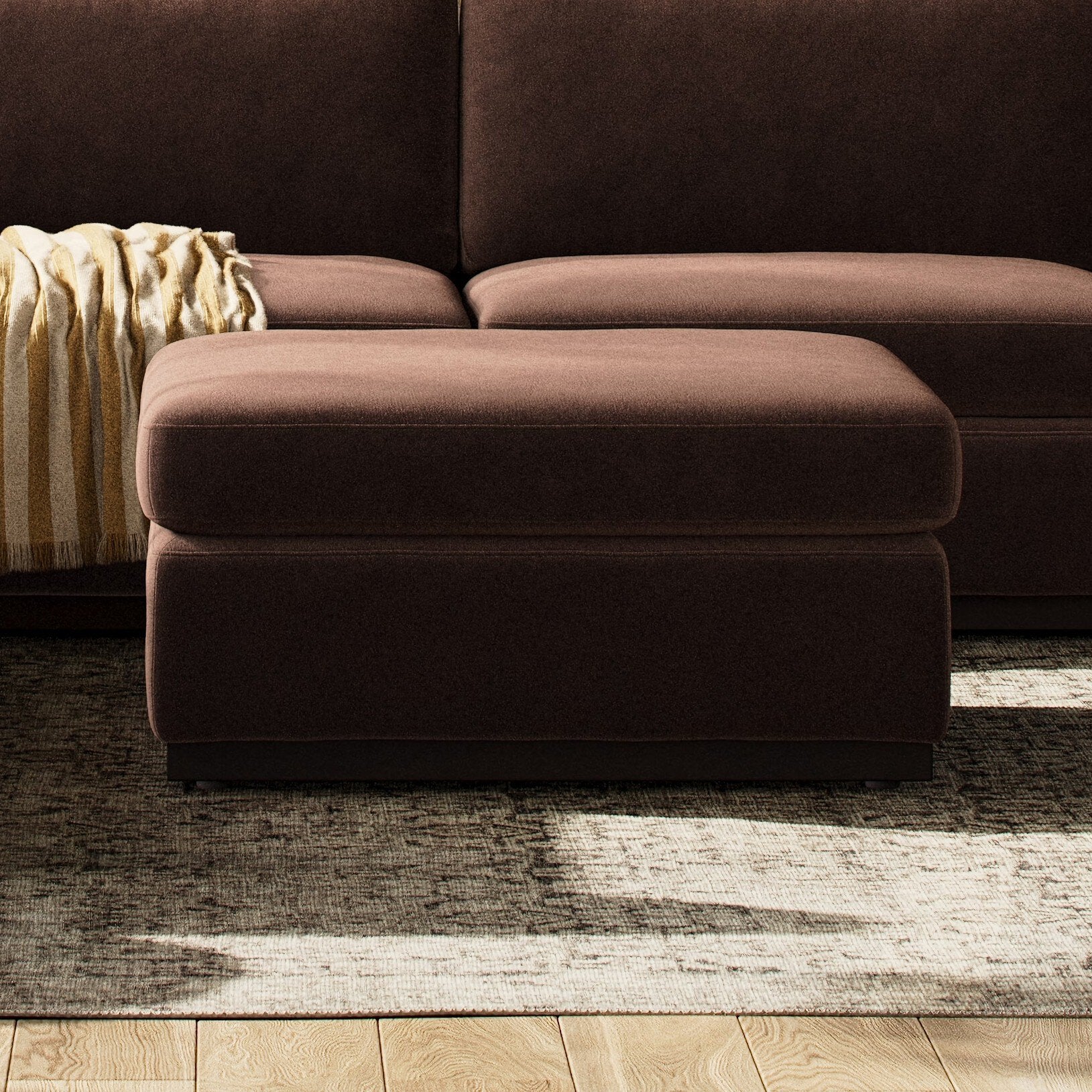 Colt Sectional Ottoman - Surrey Cocoa - Image 2