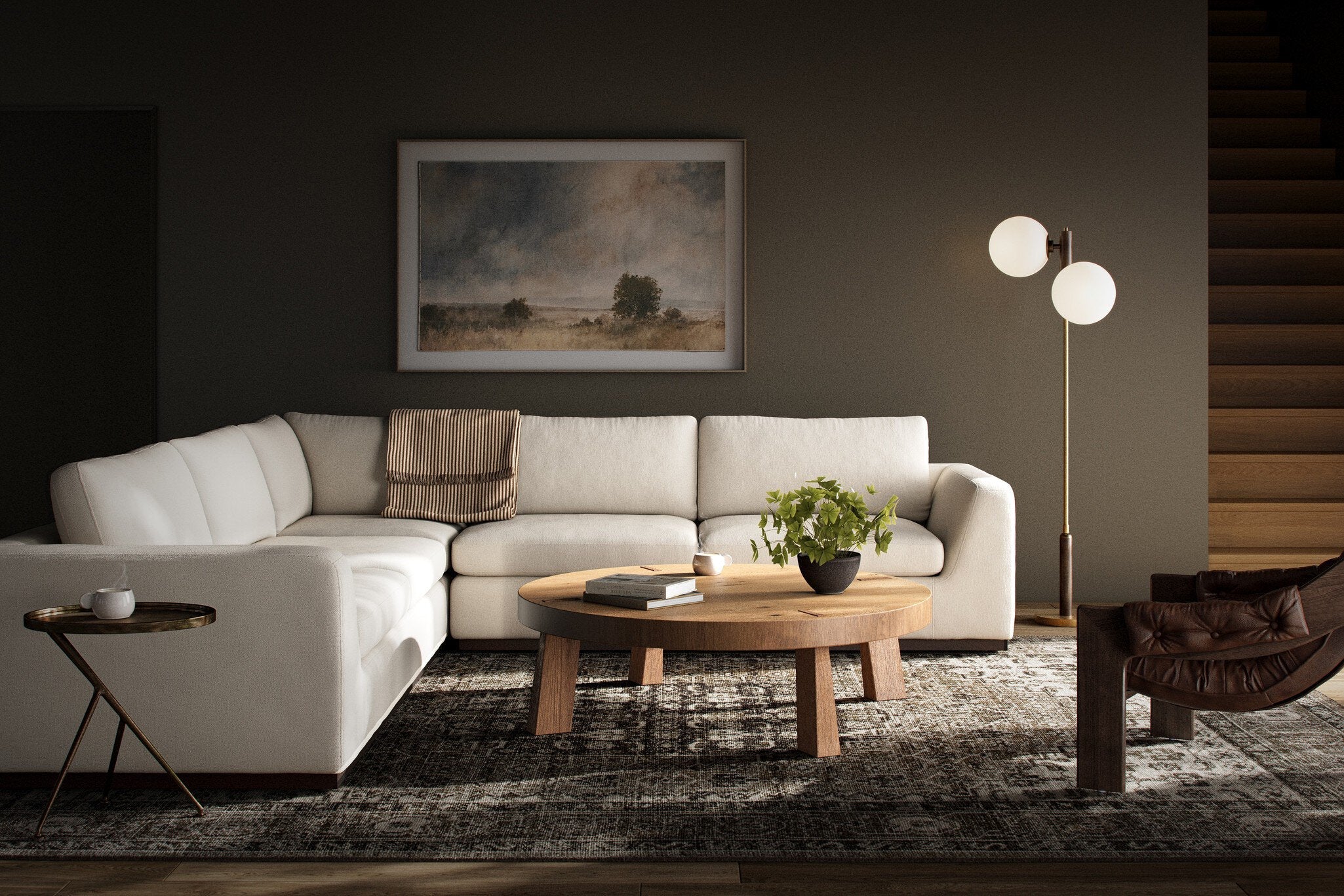 Colt 3-Piece Sectional - Crypton Nomad Marshmallow - Image 3