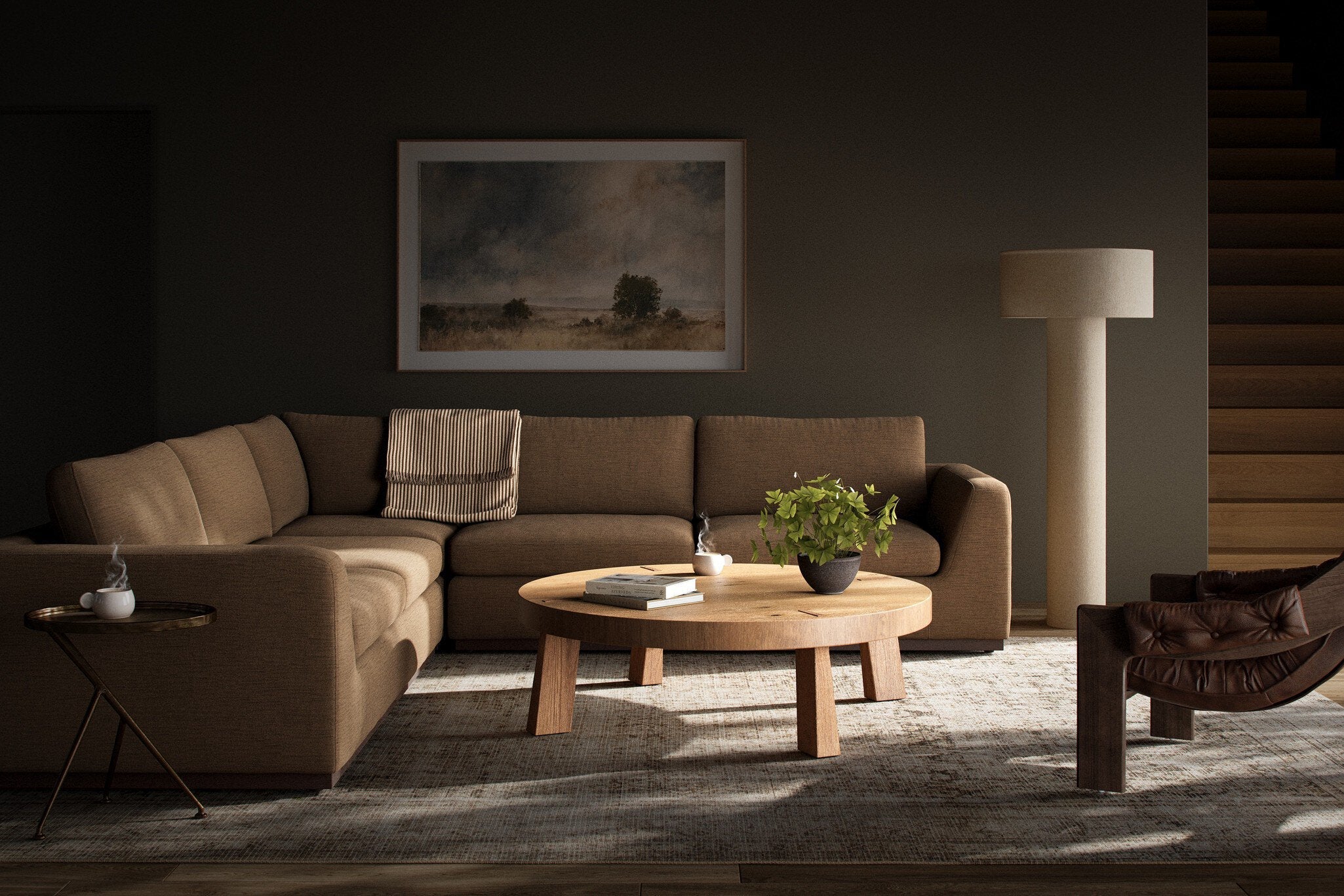 Colt 3-Piece Sectional - Crypton Nomad Mushroom - Image 3