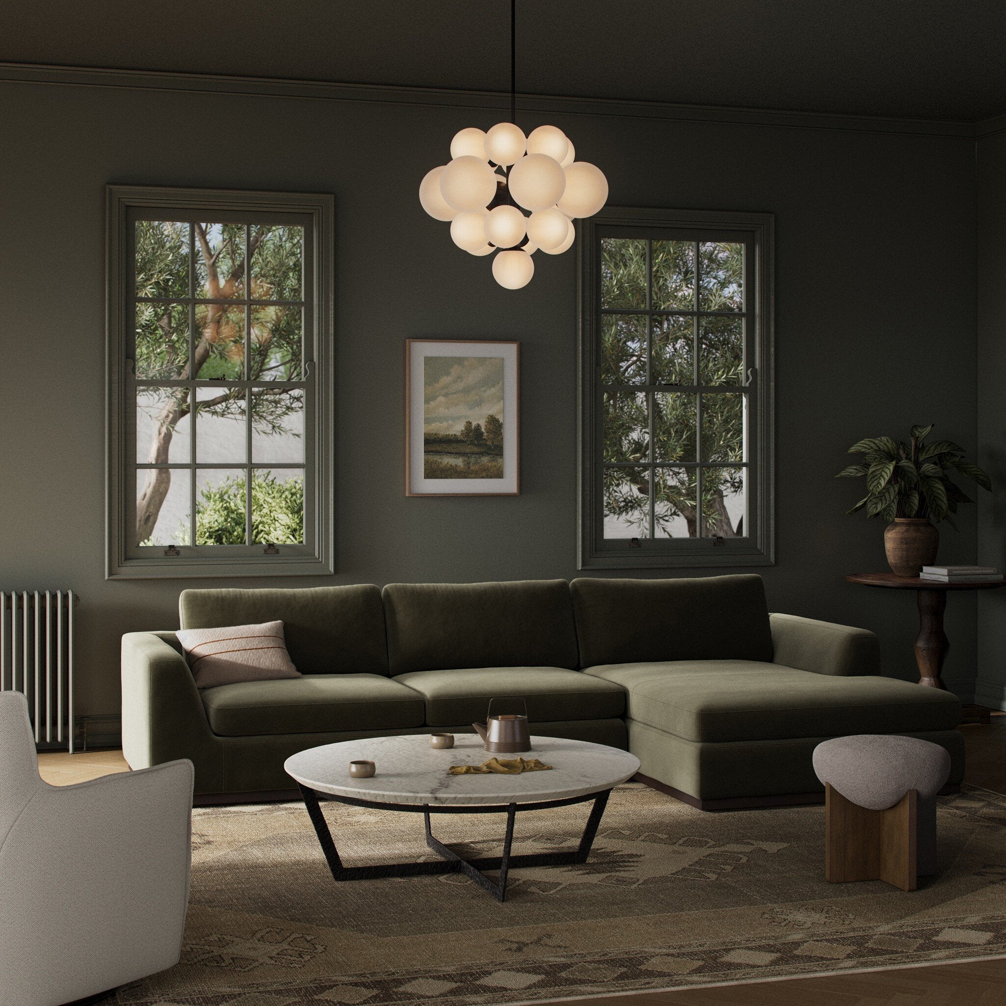Colt 2-Piece Sectional - Surrey Olive | RAF - Image 2