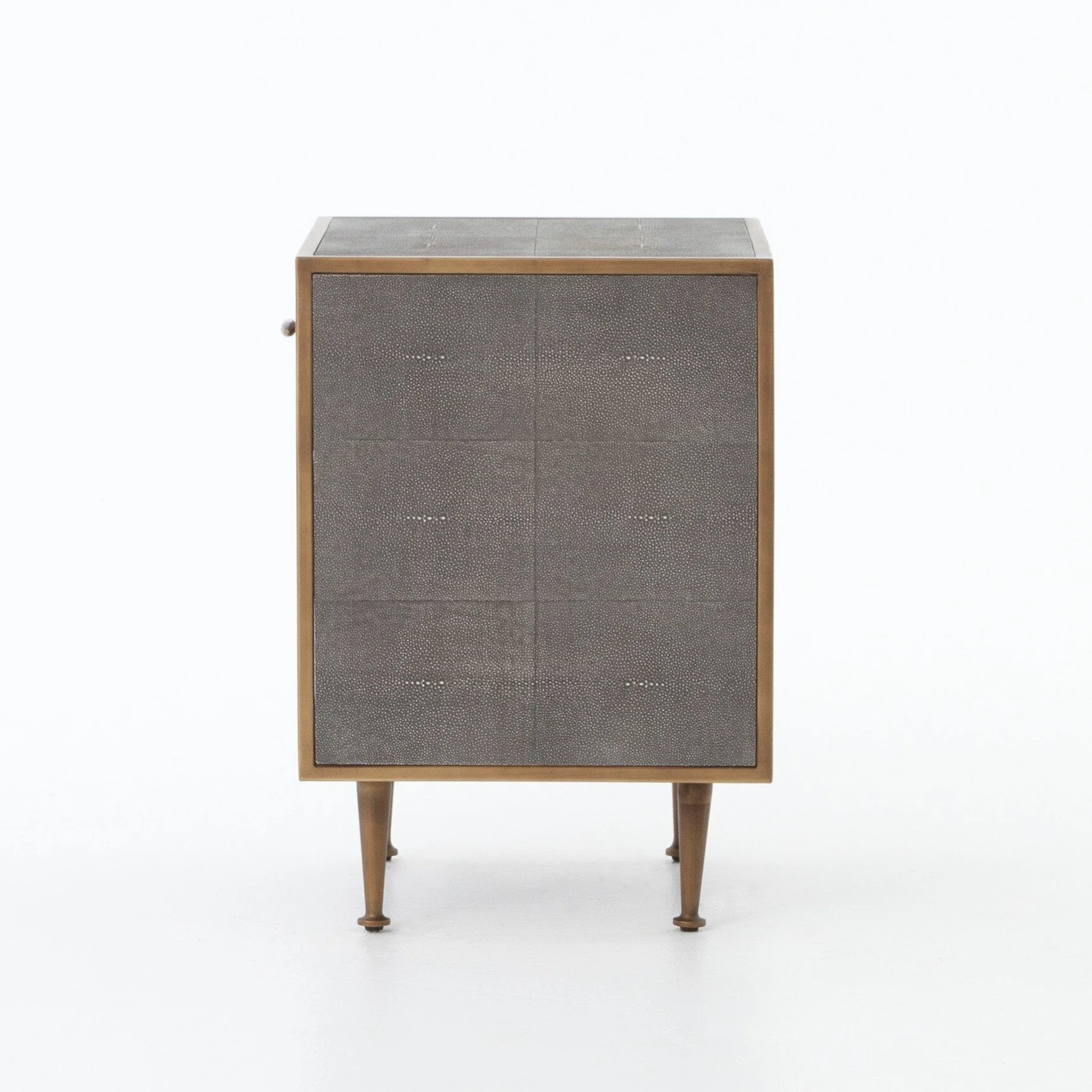 Shagreen Bedside Table - Grey Shagreen - Image 3