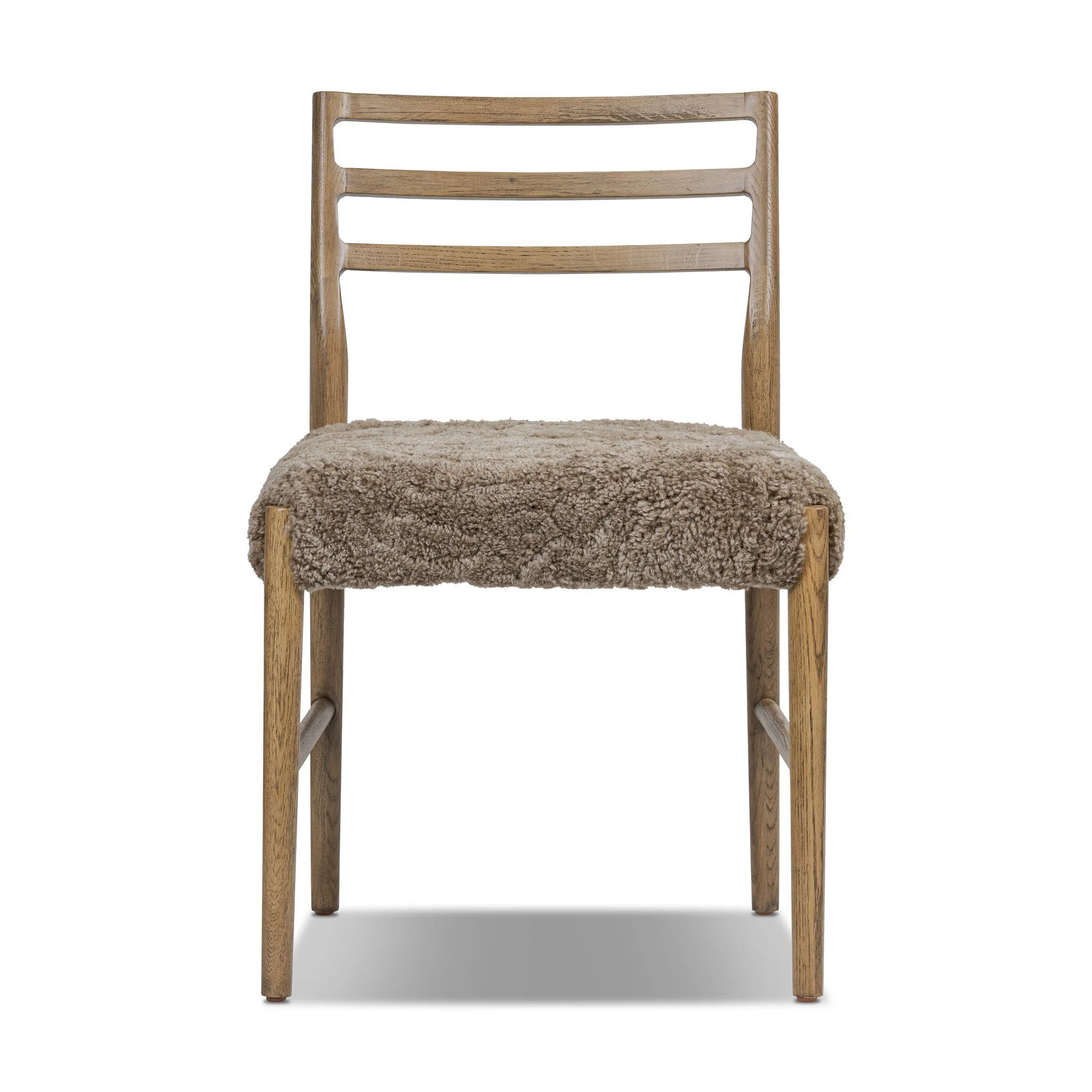Glenmore Dining Chair - Taupe Shearling - Image 1