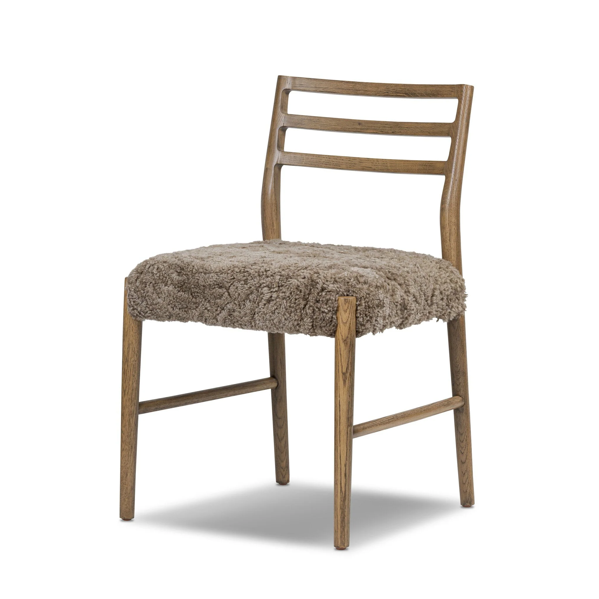 Glenmore Dining Chair - Taupe Shearling - Image 2