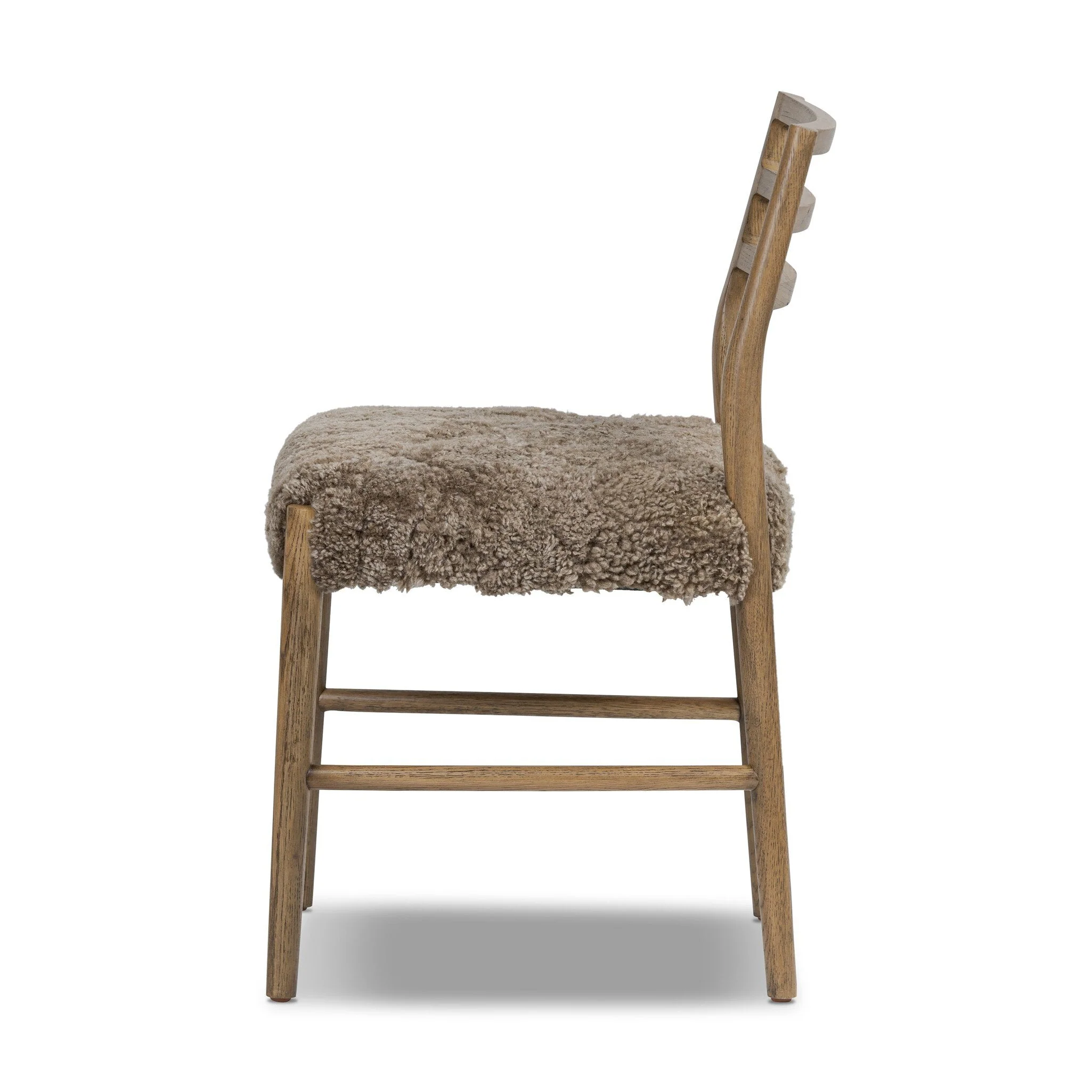 Glenmore Dining Chair - Taupe Shearling - Image 3