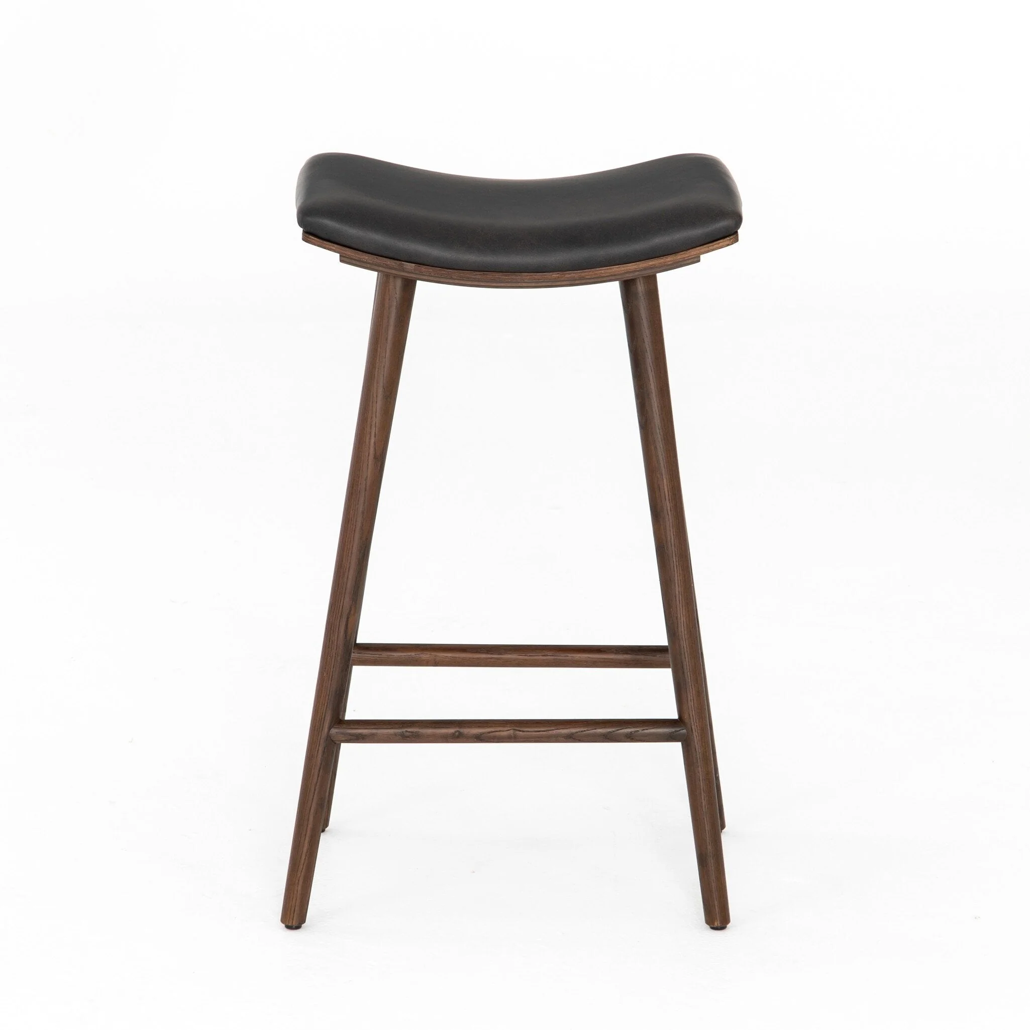 Union Bar Stool - Distressed Black - Image 1