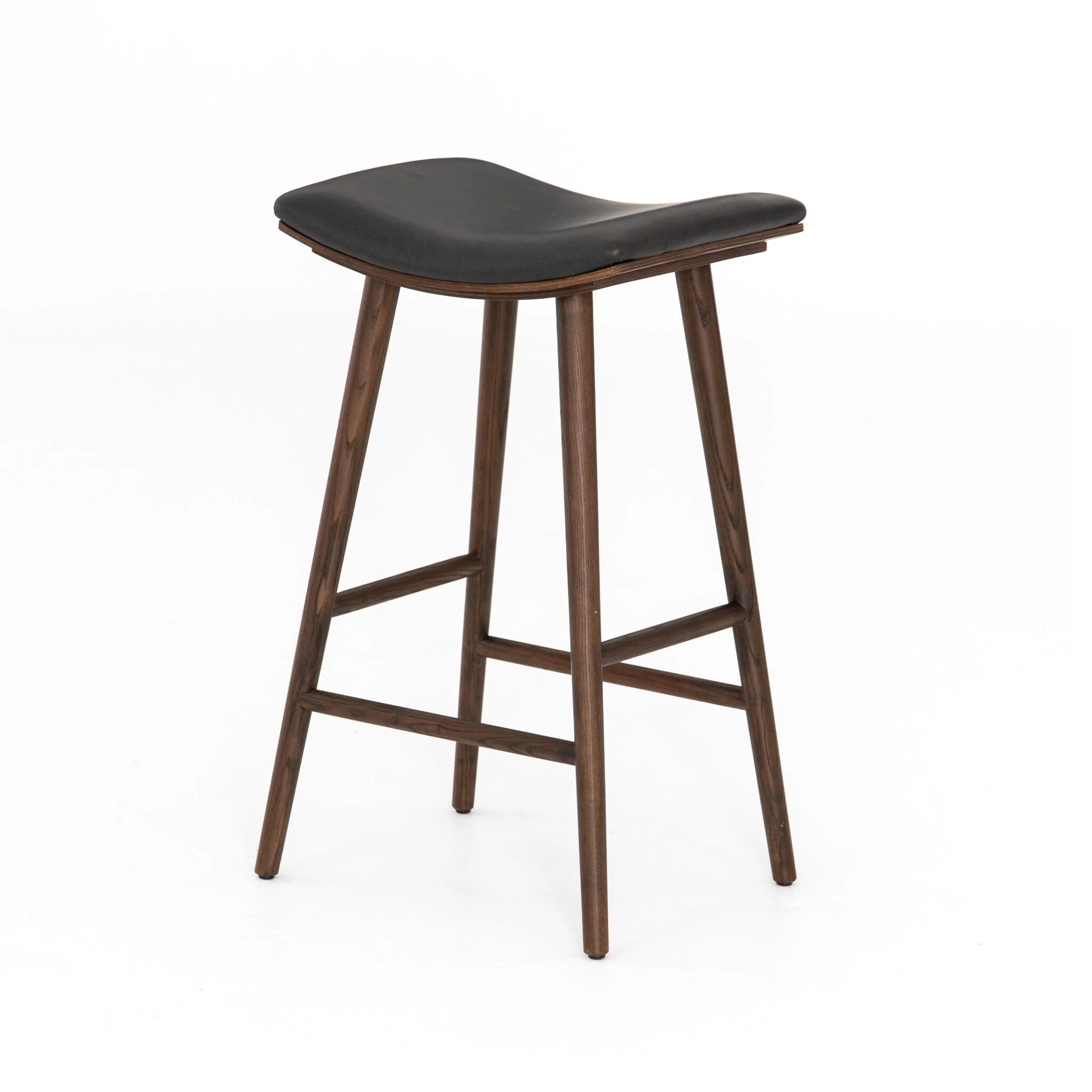 Union Bar Stool - Distressed Black - Image 2