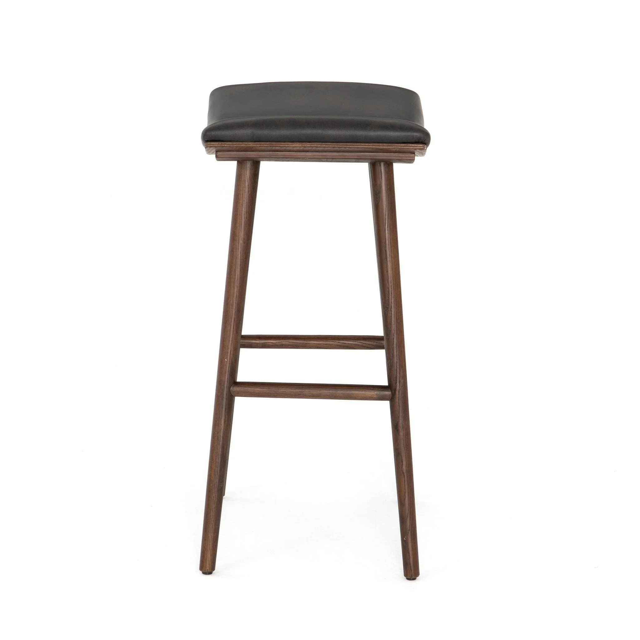 Union Bar Stool - Distressed Black - Image 3