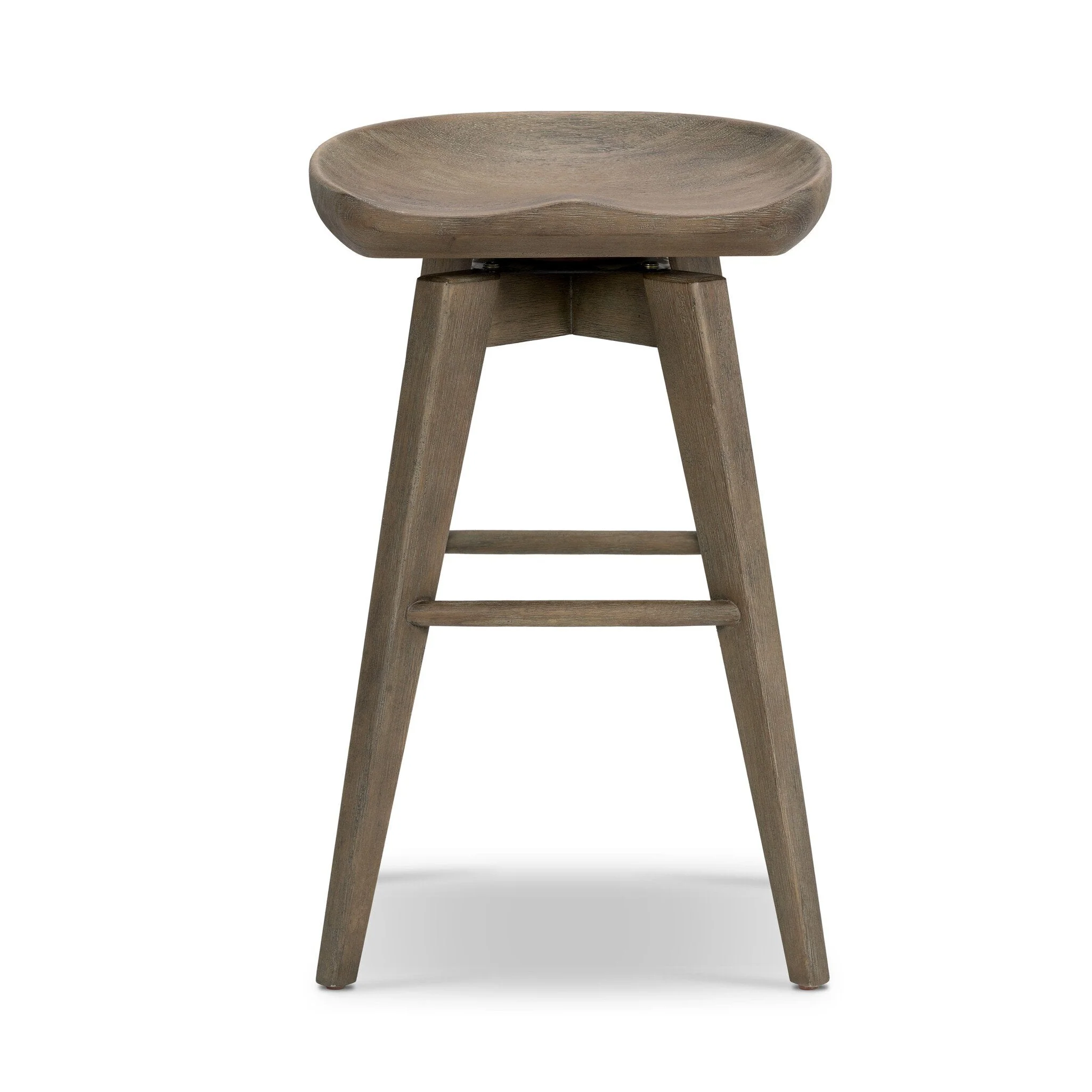 Paramore Swivel Counter Stool - Brushed Shale Grey - Image 1